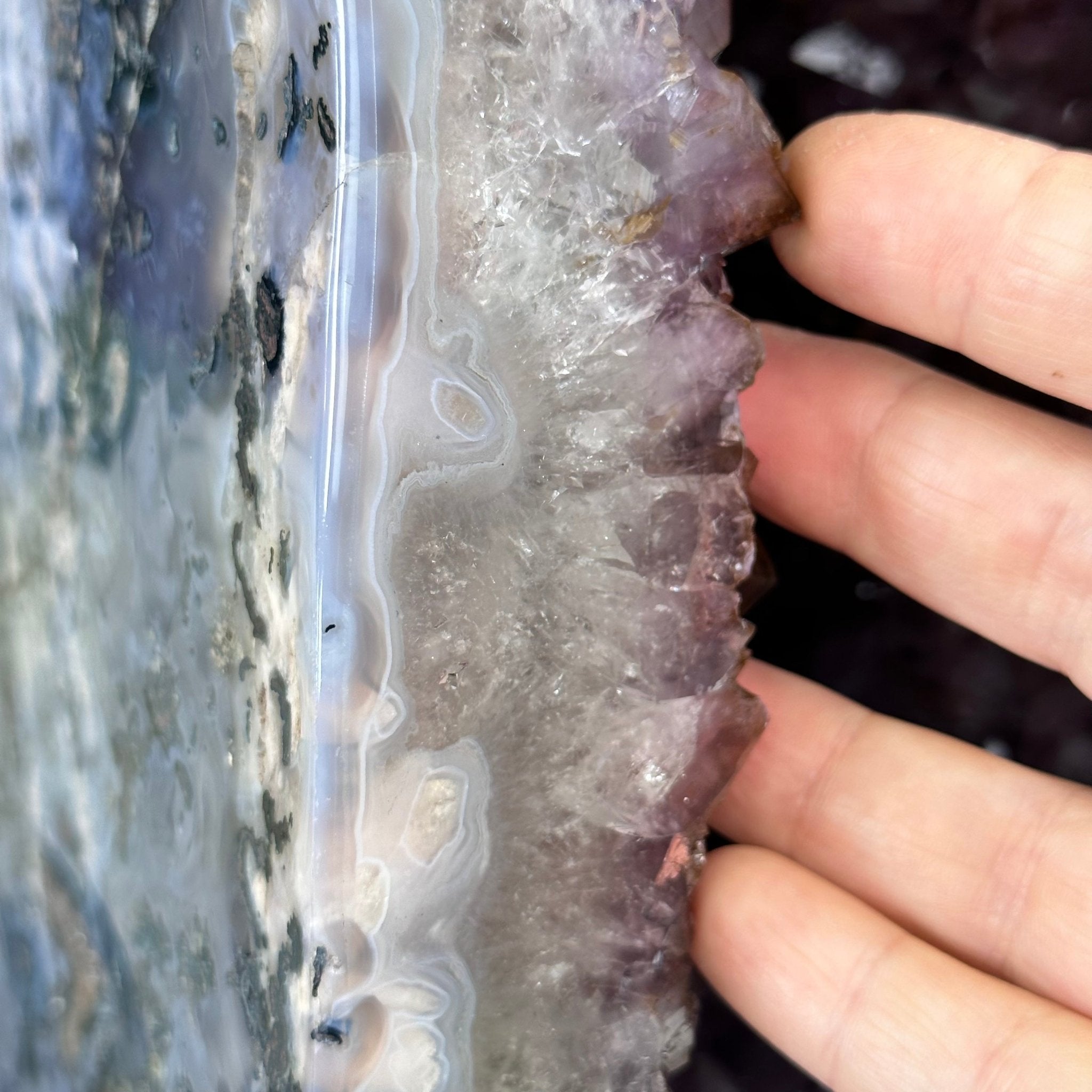 Extra Plus Quality Polished Brazilian Amethyst Cathedral, 46.6 lbs & 15.75" tall Model #5602-0193 by Brazil Gems - Brazil GemsBrazil GemsExtra Plus Quality Polished Brazilian Amethyst Cathedral, 46.6 lbs & 15.75" tall Model #5602-0193 by Brazil GemsPolished Cathedrals5602-0193