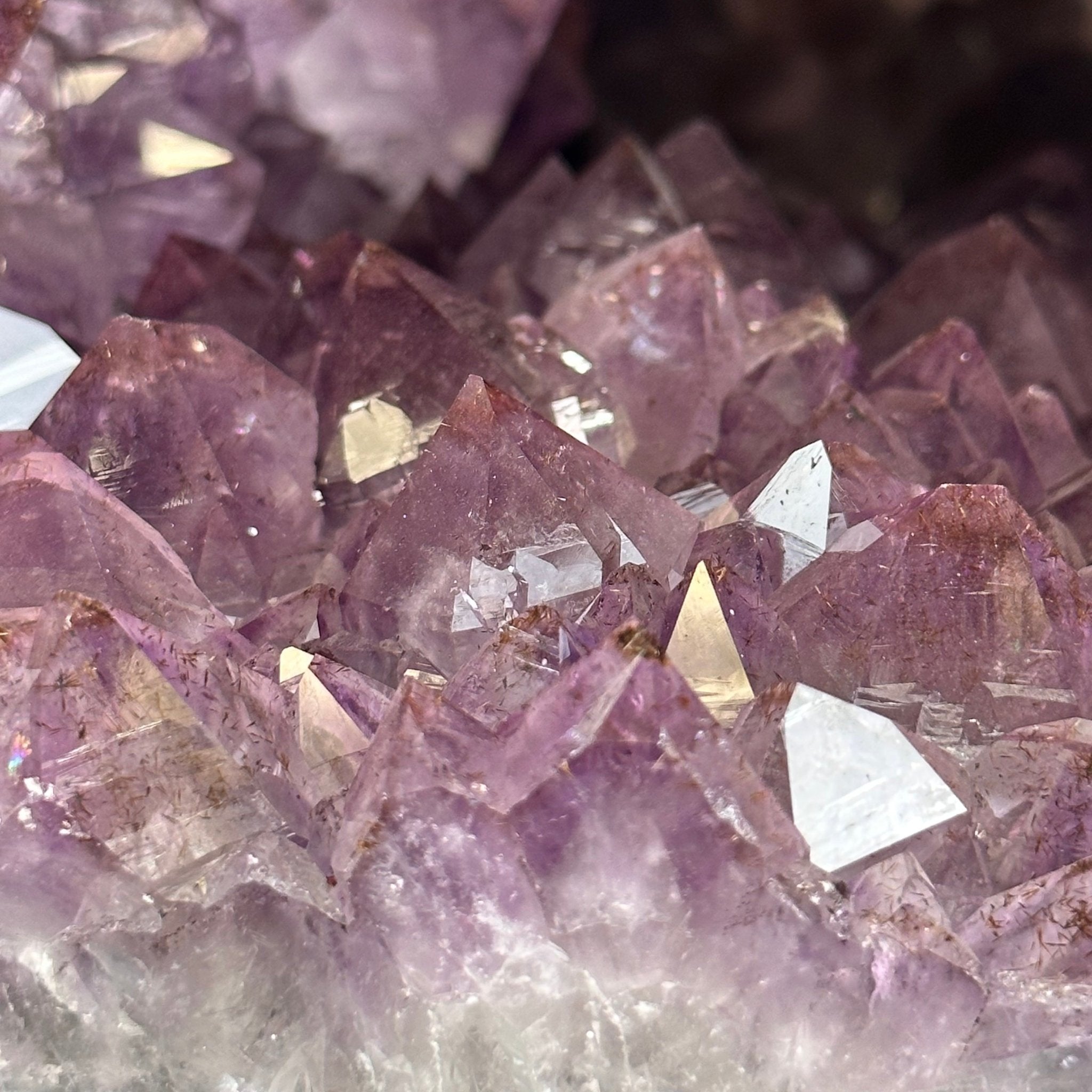 Extra Plus Quality Polished Brazilian Amethyst Cathedral, 46.6 lbs & 15.75" tall Model #5602-0193 by Brazil Gems - Brazil GemsBrazil GemsExtra Plus Quality Polished Brazilian Amethyst Cathedral, 46.6 lbs & 15.75" tall Model #5602-0193 by Brazil GemsPolished Cathedrals5602-0193