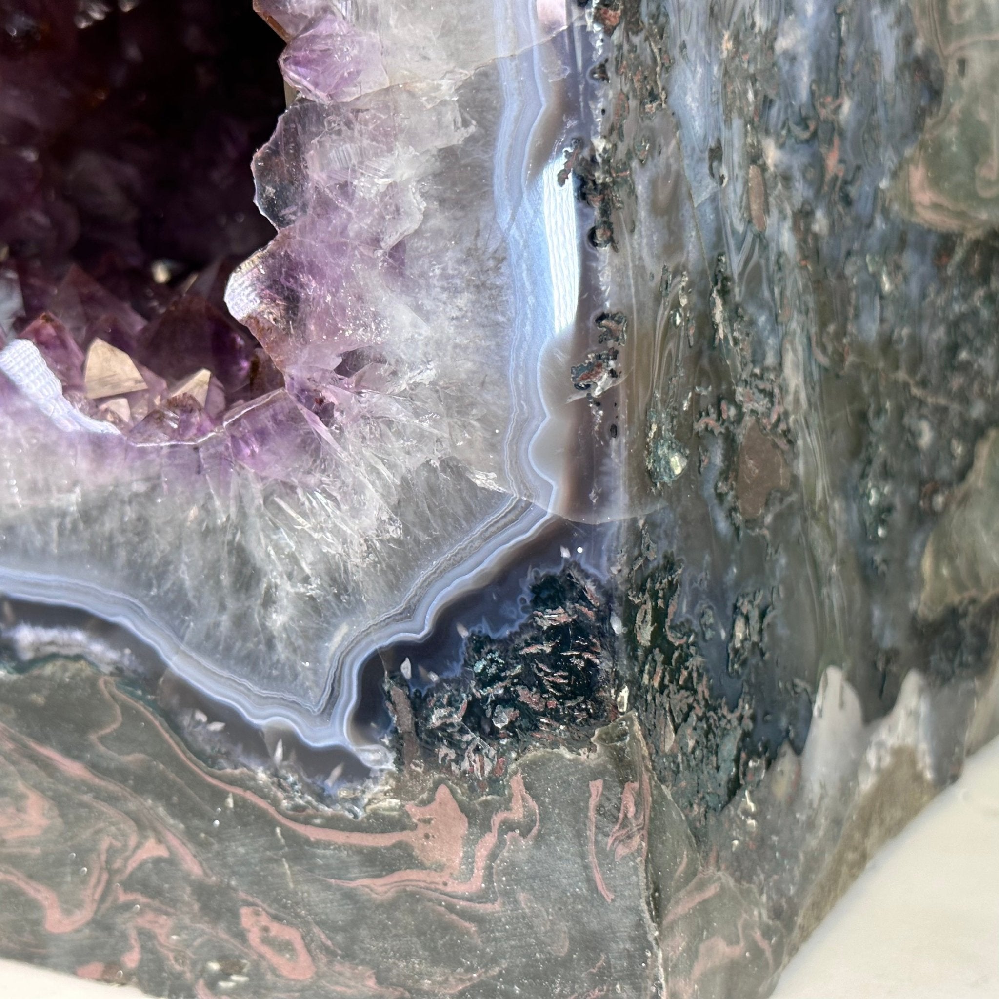 Extra Plus Quality Polished Brazilian Amethyst Cathedral, 46.6 lbs & 15.75" tall Model #5602-0193 by Brazil Gems - Brazil GemsBrazil GemsExtra Plus Quality Polished Brazilian Amethyst Cathedral, 46.6 lbs & 15.75" tall Model #5602-0193 by Brazil GemsPolished Cathedrals5602-0193