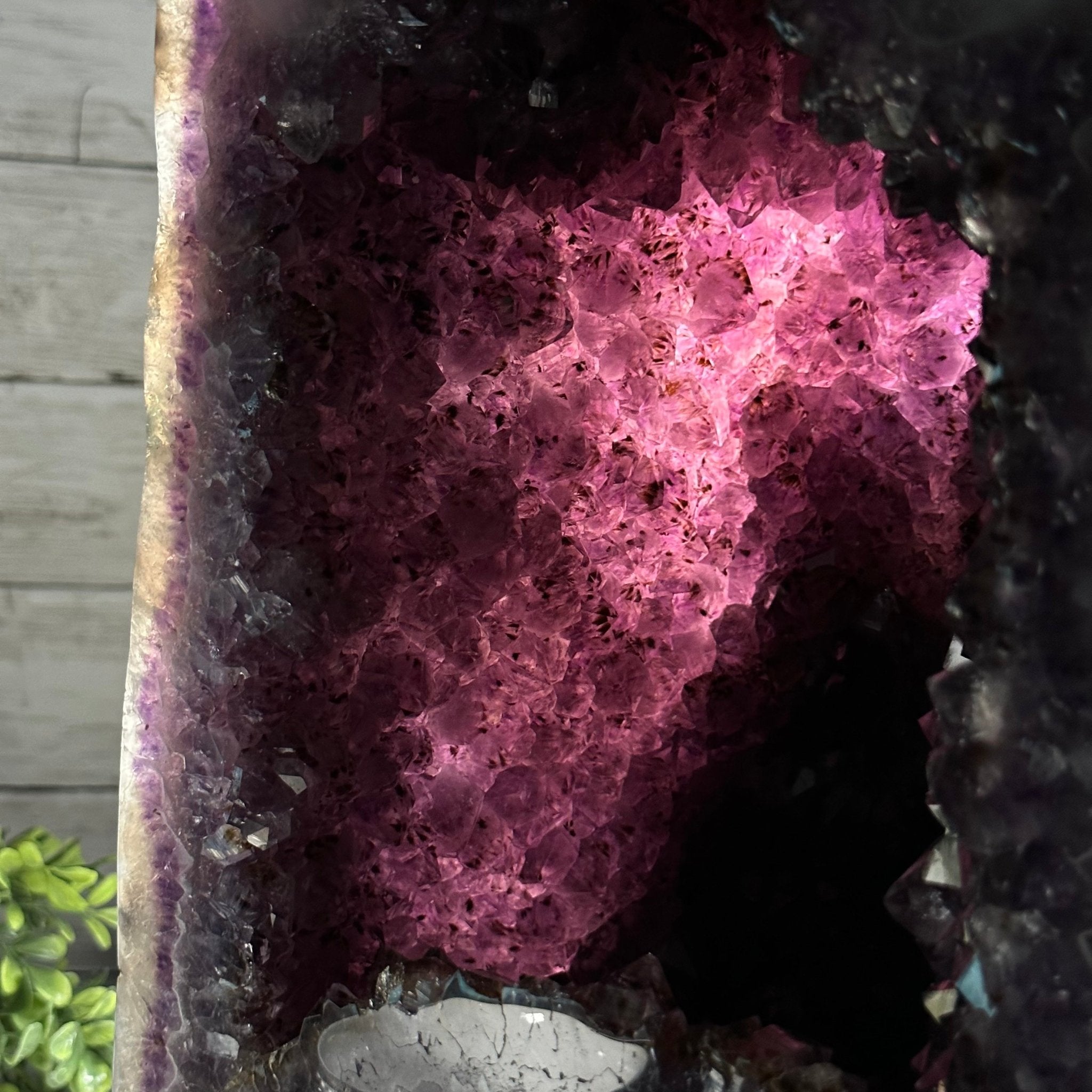 Extra Plus Quality Polished Brazilian Amethyst Cathedral, 53.7 lbs & 15" tall Model #5602-0159 by Brazil Gems - Brazil GemsBrazil GemsExtra Plus Quality Polished Brazilian Amethyst Cathedral, 53.7 lbs & 15" tall Model #5602-0159 by Brazil GemsPolished Cathedrals5602-0159