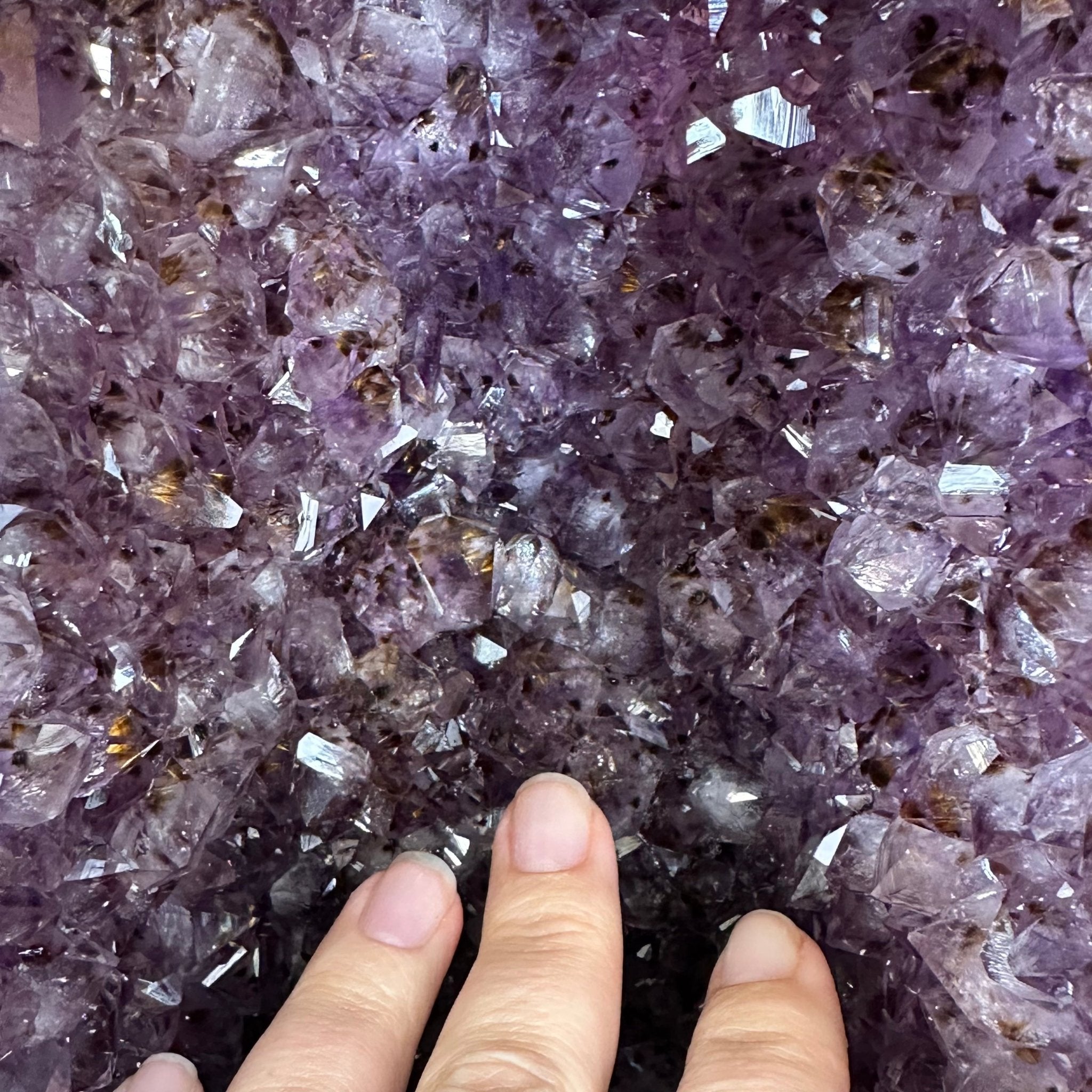 Extra Plus Quality Polished Brazilian Amethyst Cathedral, 53.7 lbs & 15" tall Model #5602-0159 by Brazil Gems - Brazil GemsBrazil GemsExtra Plus Quality Polished Brazilian Amethyst Cathedral, 53.7 lbs & 15" tall Model #5602-0159 by Brazil GemsPolished Cathedrals5602-0159