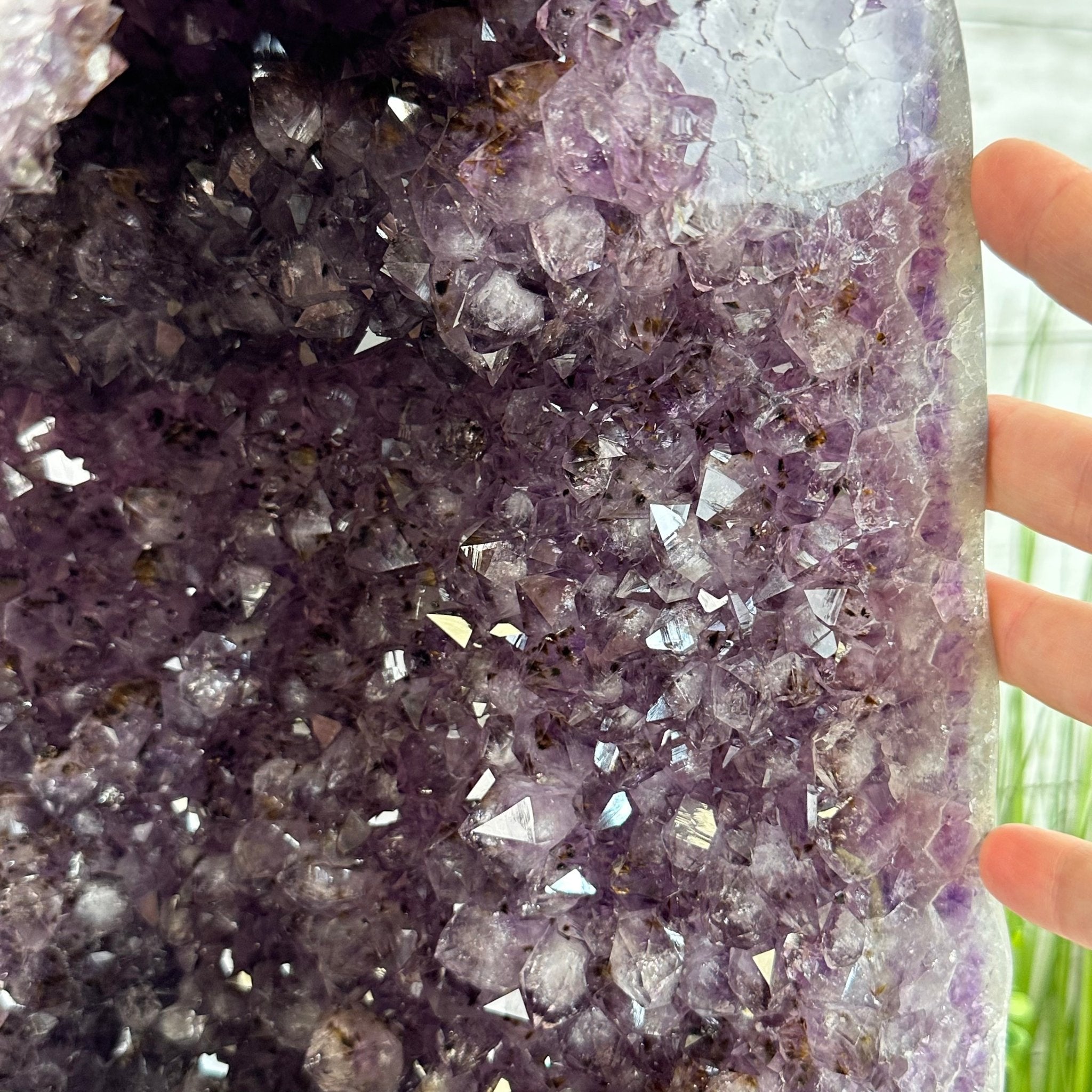 Extra Plus Quality Polished Brazilian Amethyst Cathedral, 53.7 lbs & 15" tall Model #5602-0159 by Brazil Gems - Brazil GemsBrazil GemsExtra Plus Quality Polished Brazilian Amethyst Cathedral, 53.7 lbs & 15" tall Model #5602-0159 by Brazil GemsPolished Cathedrals5602-0159