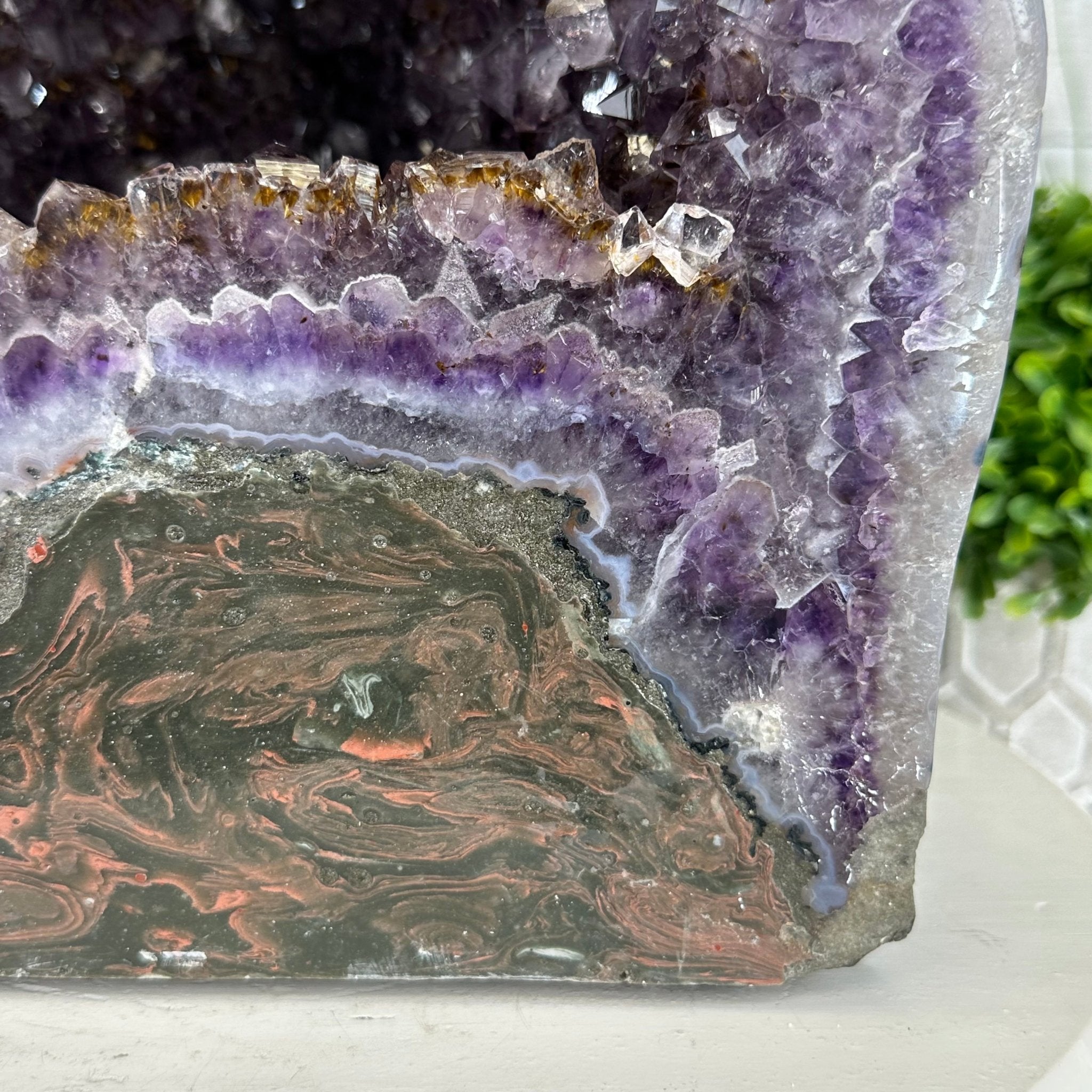Extra Plus Quality Polished Brazilian Amethyst Cathedral, 53.7 lbs & 15" tall Model #5602-0159 by Brazil Gems - Brazil GemsBrazil GemsExtra Plus Quality Polished Brazilian Amethyst Cathedral, 53.7 lbs & 15" tall Model #5602-0159 by Brazil GemsPolished Cathedrals5602-0159