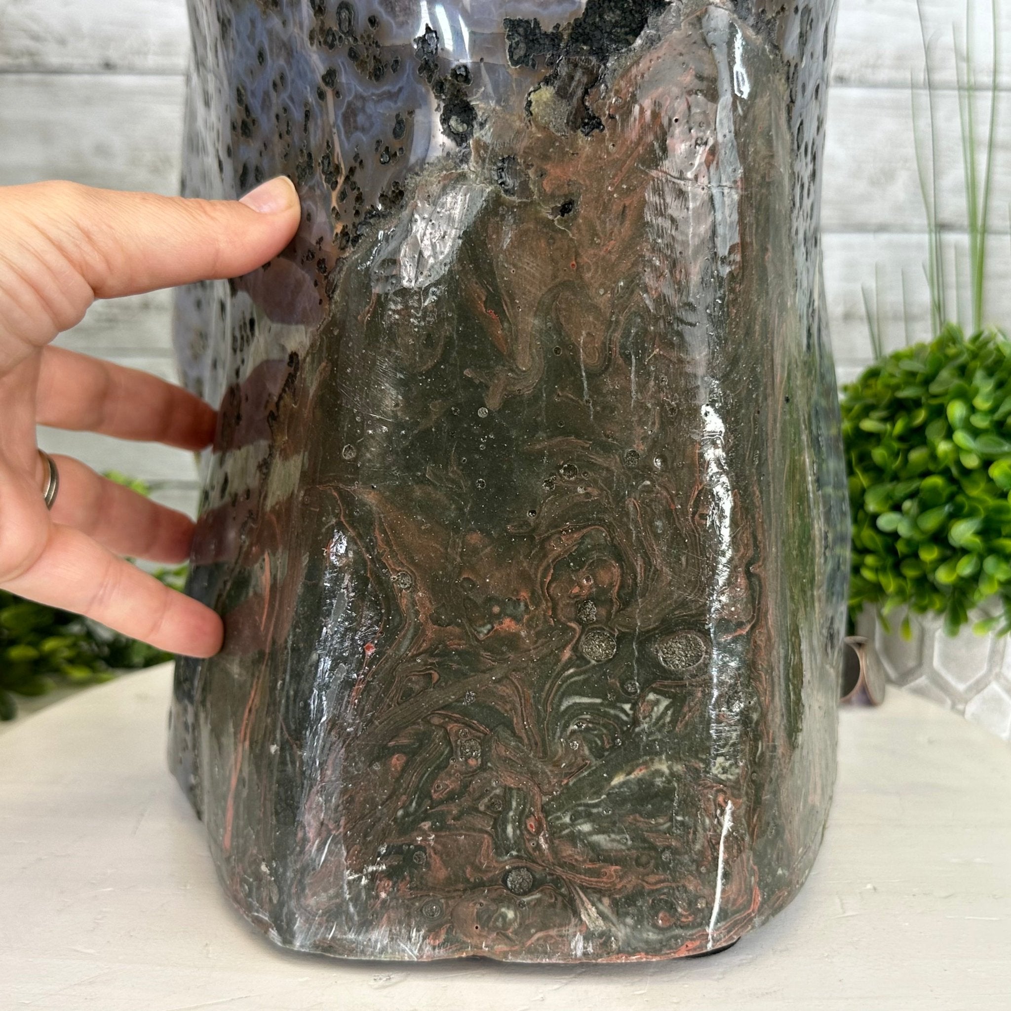 Extra Plus Quality Polished Brazilian Amethyst Cathedral, 53.7 lbs & 15" tall Model #5602-0159 by Brazil Gems - Brazil GemsBrazil GemsExtra Plus Quality Polished Brazilian Amethyst Cathedral, 53.7 lbs & 15" tall Model #5602-0159 by Brazil GemsPolished Cathedrals5602-0159