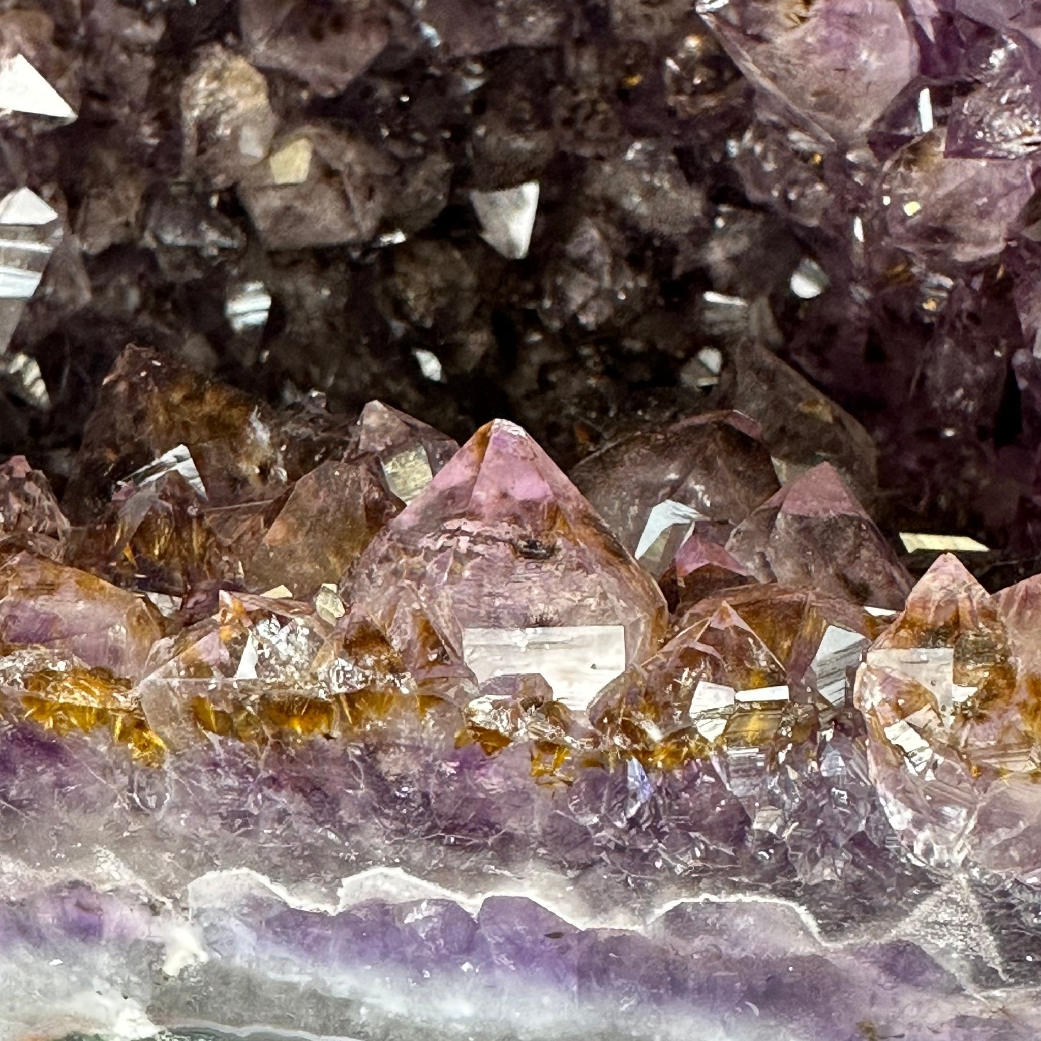 Extra Plus Quality Polished Brazilian Amethyst Cathedral, 53.7 lbs & 15" tall Model #5602-0159 by Brazil Gems - Brazil GemsBrazil GemsExtra Plus Quality Polished Brazilian Amethyst Cathedral, 53.7 lbs & 15" tall Model #5602-0159 by Brazil GemsPolished Cathedrals5602-0159