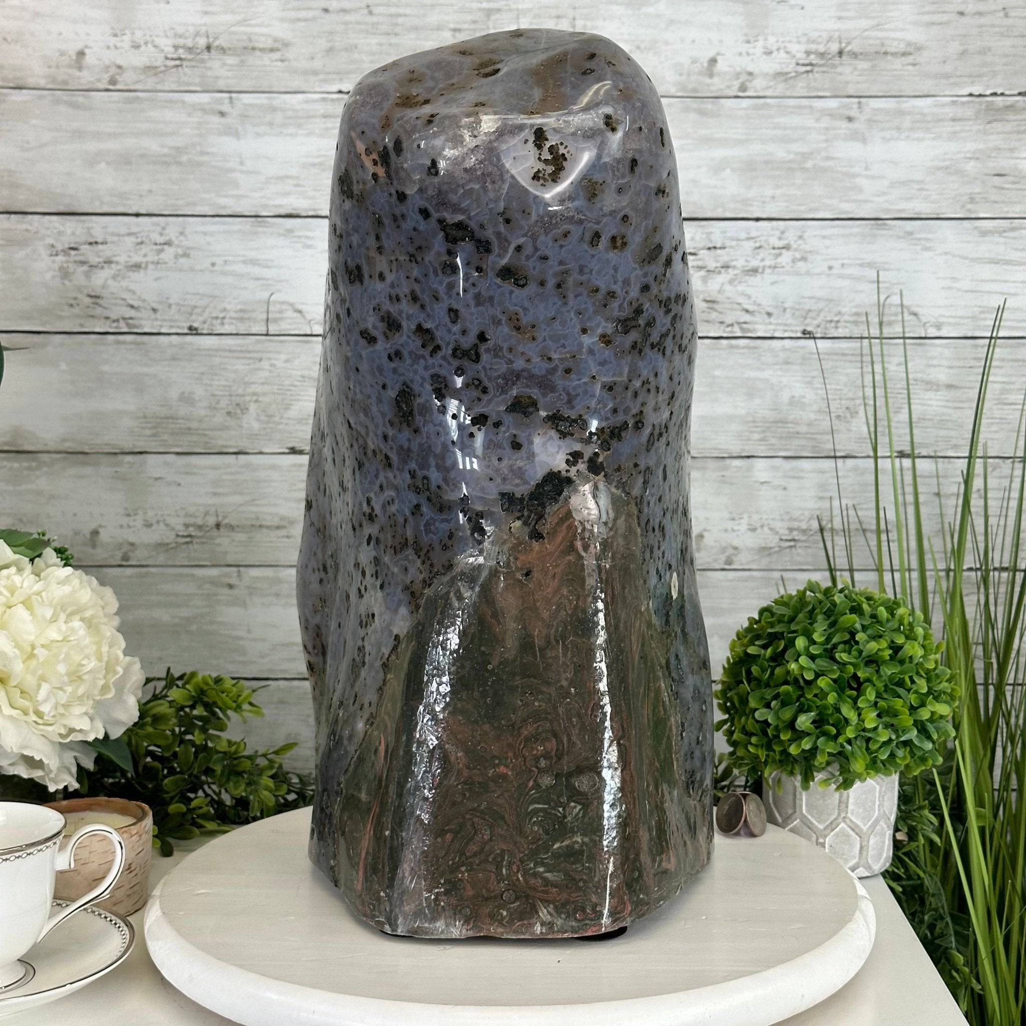 Extra Plus Quality Polished Brazilian Amethyst Cathedral, 53.7 lbs & 15" tall Model #5602-0159 by Brazil Gems - Brazil GemsBrazil GemsExtra Plus Quality Polished Brazilian Amethyst Cathedral, 53.7 lbs & 15" tall Model #5602-0159 by Brazil GemsPolished Cathedrals5602-0159