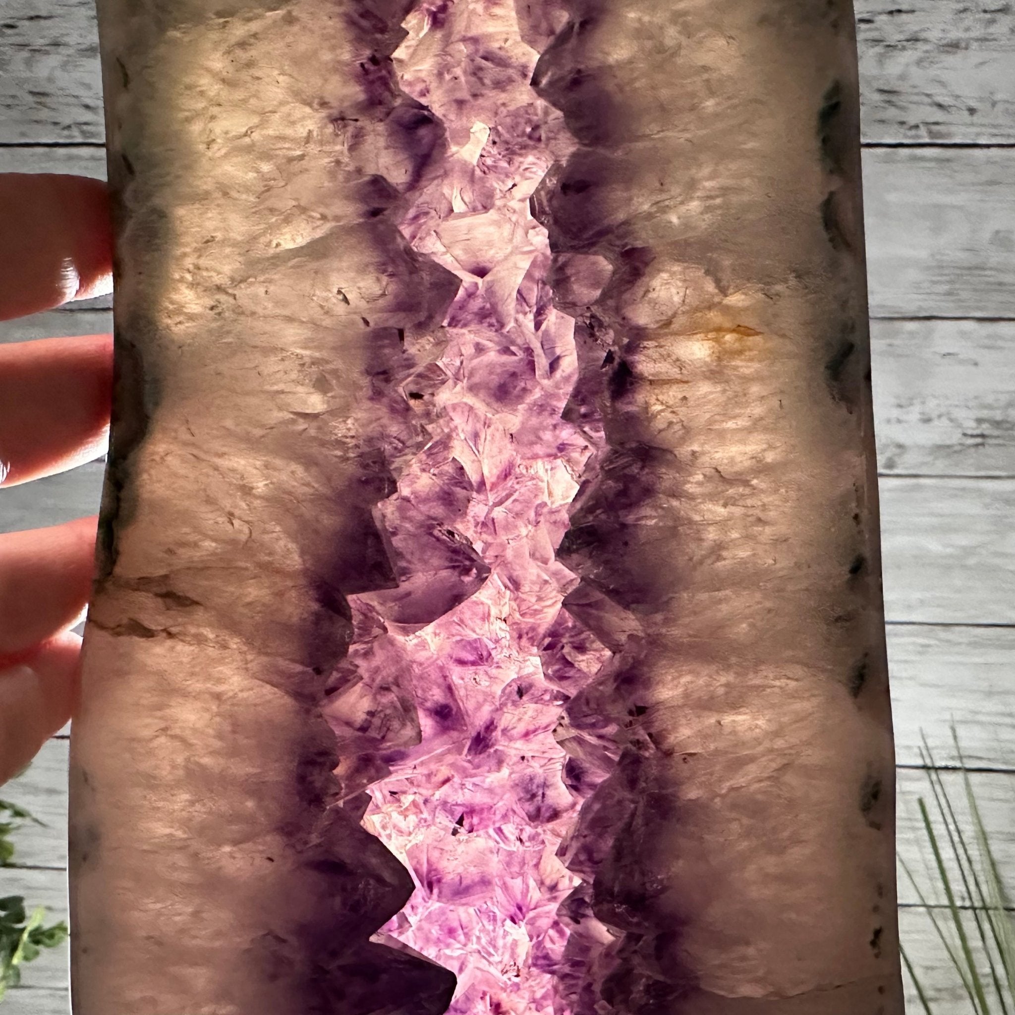 Extra Plus Quality Polished Brazilian Amethyst Cathedral, 69.6 lbs & 27.3" tall Model #5602-0120 by Brazil Gems - Brazil GemsBrazil GemsExtra Plus Quality Polished Brazilian Amethyst Cathedral, 69.6 lbs & 27.3" tall Model #5602-0120 by Brazil GemsPolished Cathedrals5602-0120