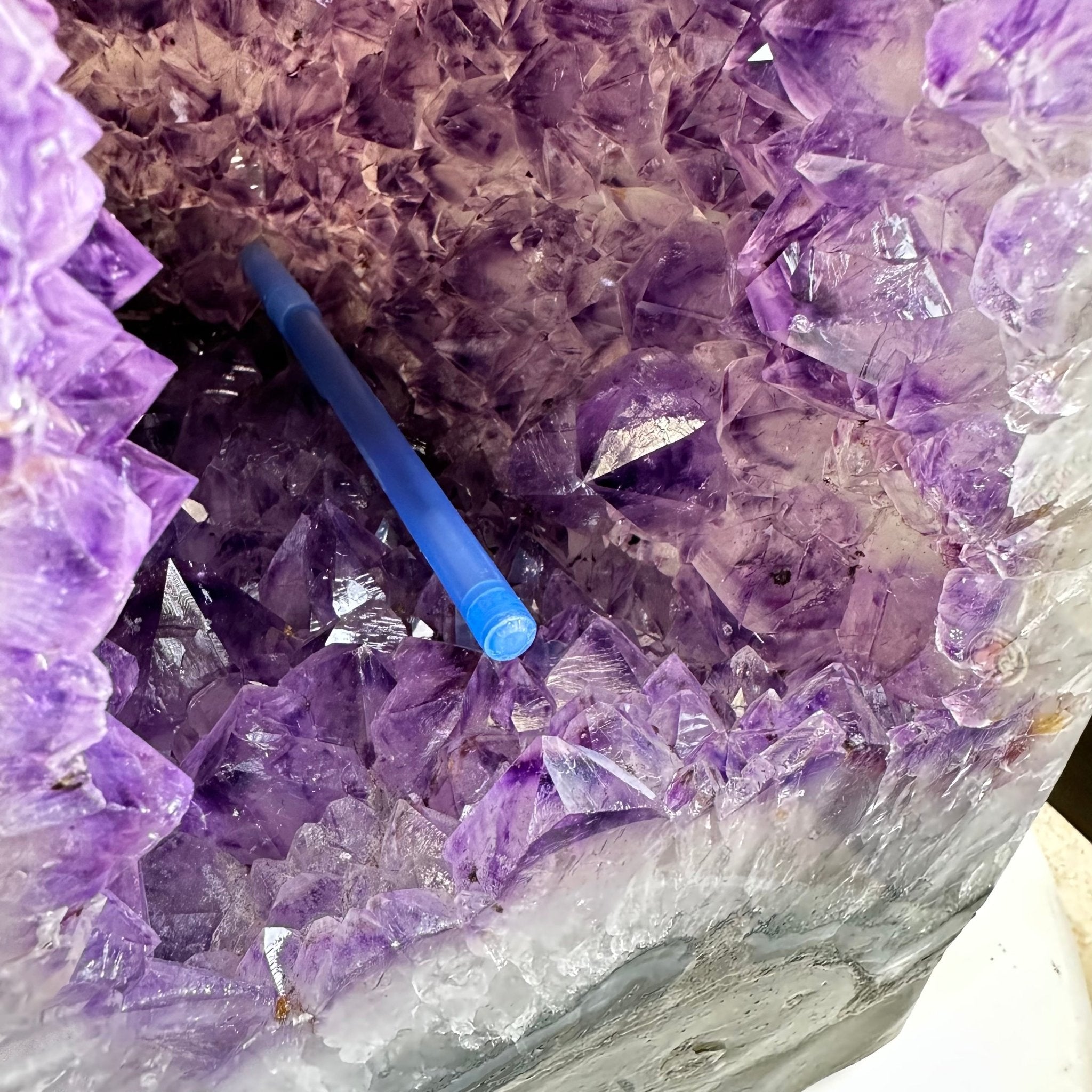 Extra Plus Quality Polished Brazilian Amethyst Cathedral, 69.6 lbs & 27.3" tall Model #5602-0120 by Brazil Gems - Brazil GemsBrazil GemsExtra Plus Quality Polished Brazilian Amethyst Cathedral, 69.6 lbs & 27.3" tall Model #5602-0120 by Brazil GemsPolished Cathedrals5602-0120