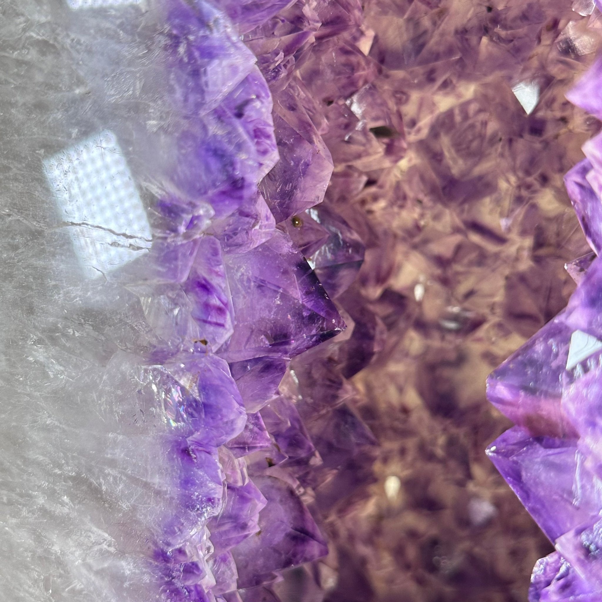 Extra Plus Quality Polished Brazilian Amethyst Cathedral, 69.6 lbs & 27.3" tall Model #5602-0120 by Brazil Gems - Brazil GemsBrazil GemsExtra Plus Quality Polished Brazilian Amethyst Cathedral, 69.6 lbs & 27.3" tall Model #5602-0120 by Brazil GemsPolished Cathedrals5602-0120