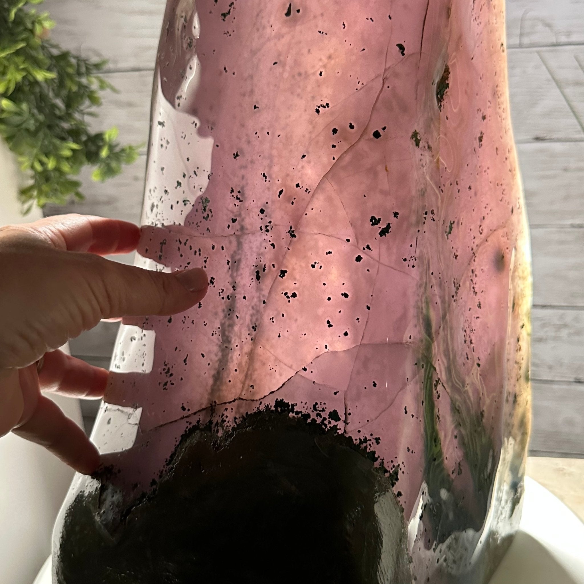 Extra Plus Quality Polished Brazilian Amethyst Cathedral, 69.6 lbs & 27.3" tall Model #5602-0120 by Brazil Gems - Brazil GemsBrazil GemsExtra Plus Quality Polished Brazilian Amethyst Cathedral, 69.6 lbs & 27.3" tall Model #5602-0120 by Brazil GemsPolished Cathedrals5602-0120