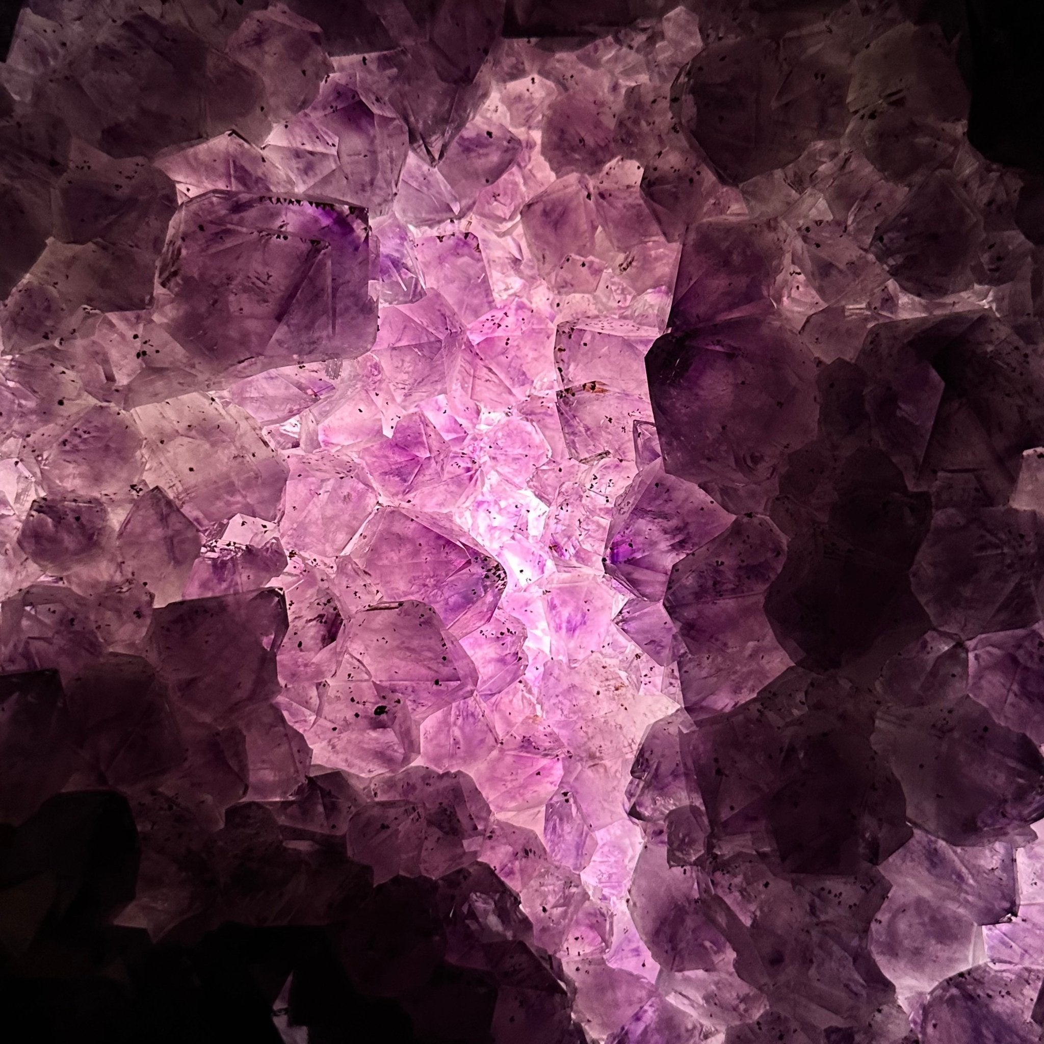 Extra Plus Quality Polished Brazilian Amethyst Cathedral, 78.9 lbs & 18.25" tall Model #5602-0179 by Brazil Gems - Brazil GemsBrazil GemsExtra Plus Quality Polished Brazilian Amethyst Cathedral, 78.9 lbs & 18.25" tall Model #5602-0179 by Brazil GemsPolished Cathedrals5602-0179