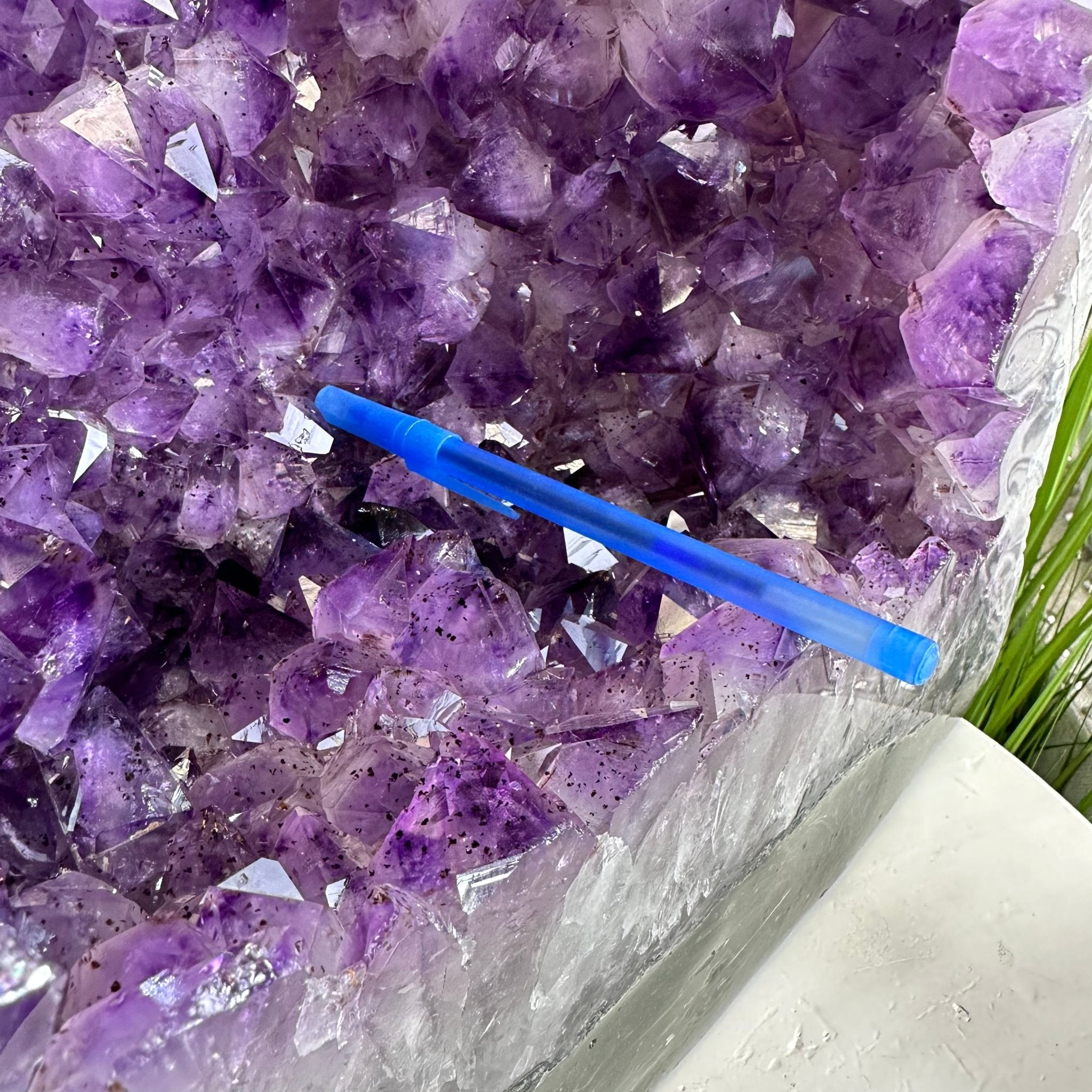 Extra Plus Quality Polished Brazilian Amethyst Cathedral, 78.9 lbs & 18.25" tall Model #5602-0179 by Brazil Gems - Brazil GemsBrazil GemsExtra Plus Quality Polished Brazilian Amethyst Cathedral, 78.9 lbs & 18.25" tall Model #5602-0179 by Brazil GemsPolished Cathedrals5602-0179