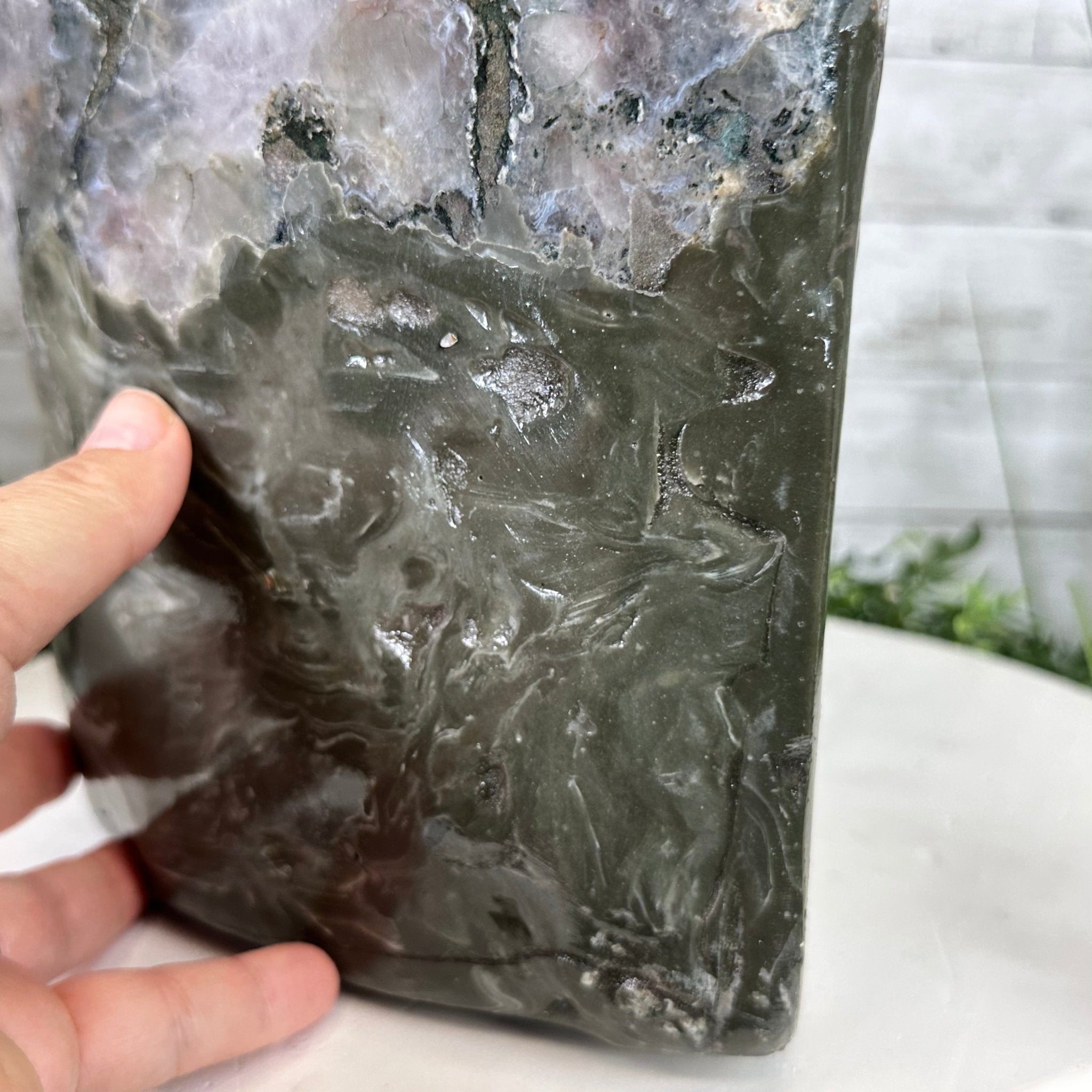 Extra Plus Quality Polished Brazilian Amethyst Cathedral, 78.9 lbs & 18.25" tall Model #5602-0179 by Brazil Gems - Brazil GemsBrazil GemsExtra Plus Quality Polished Brazilian Amethyst Cathedral, 78.9 lbs & 18.25" tall Model #5602-0179 by Brazil GemsPolished Cathedrals5602-0179