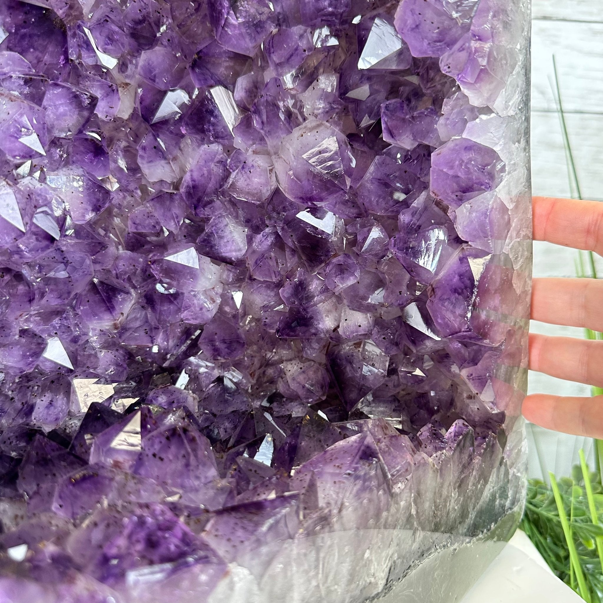 Extra Plus Quality Polished Brazilian Amethyst Cathedral, 78.9 lbs & 18.25" tall Model #5602-0179 by Brazil Gems - Brazil GemsBrazil GemsExtra Plus Quality Polished Brazilian Amethyst Cathedral, 78.9 lbs & 18.25" tall Model #5602-0179 by Brazil GemsPolished Cathedrals5602-0179