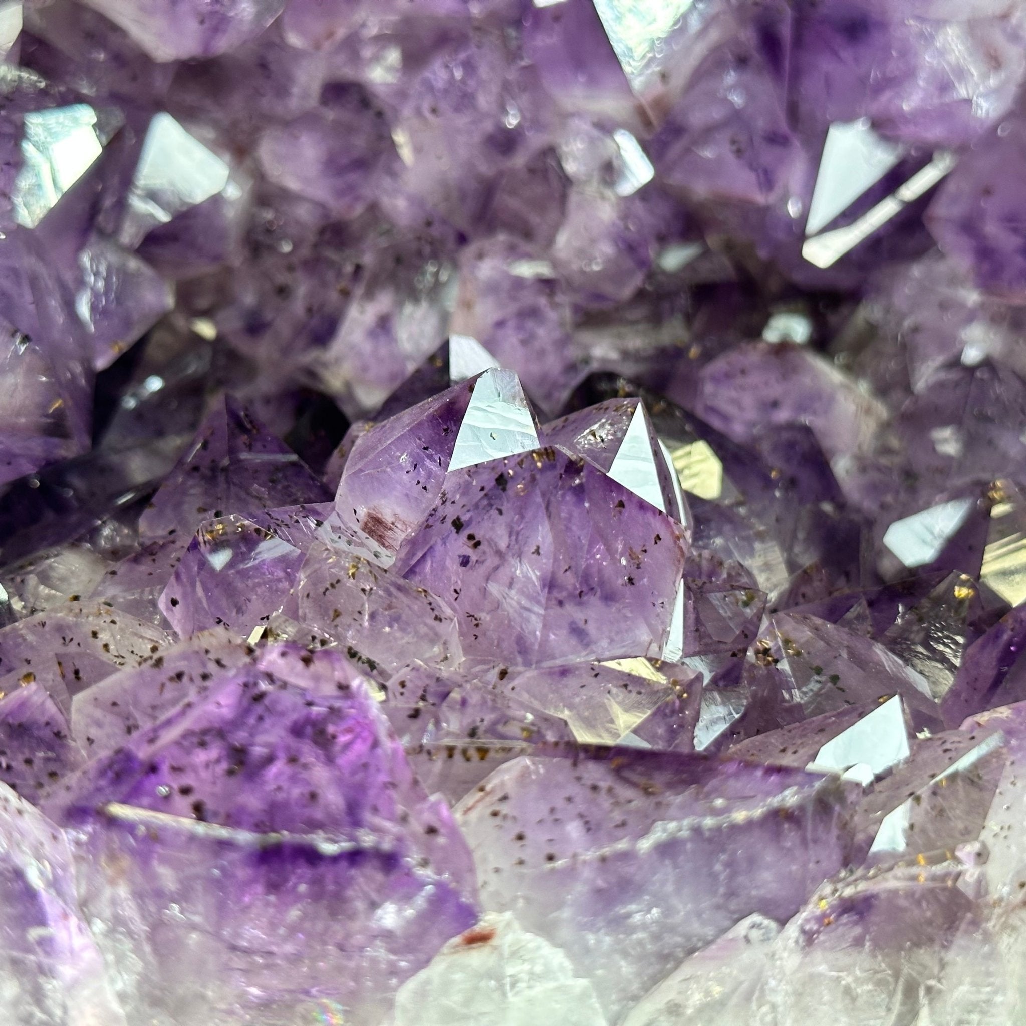 Extra Plus Quality Polished Brazilian Amethyst Cathedral, 78.9 lbs & 18.25" tall Model #5602-0179 by Brazil Gems - Brazil GemsBrazil GemsExtra Plus Quality Polished Brazilian Amethyst Cathedral, 78.9 lbs & 18.25" tall Model #5602-0179 by Brazil GemsPolished Cathedrals5602-0179