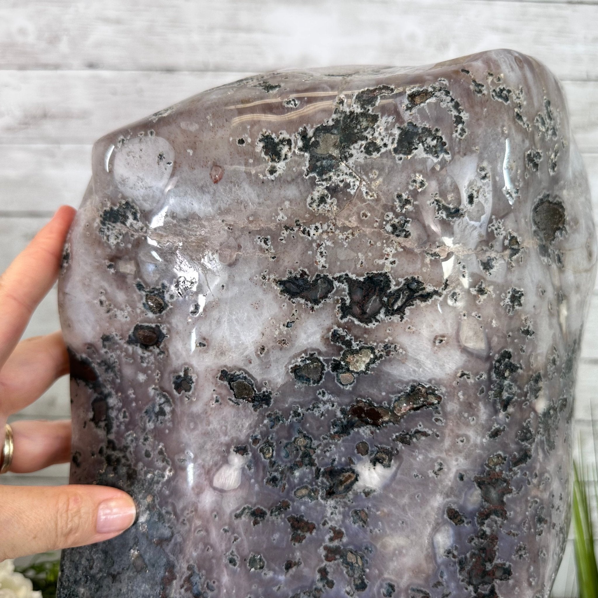 Extra Plus Quality Polished Brazilian Amethyst Cathedral, 78.9 lbs & 18.25" tall Model #5602-0179 by Brazil Gems - Brazil GemsBrazil GemsExtra Plus Quality Polished Brazilian Amethyst Cathedral, 78.9 lbs & 18.25" tall Model #5602-0179 by Brazil GemsPolished Cathedrals5602-0179