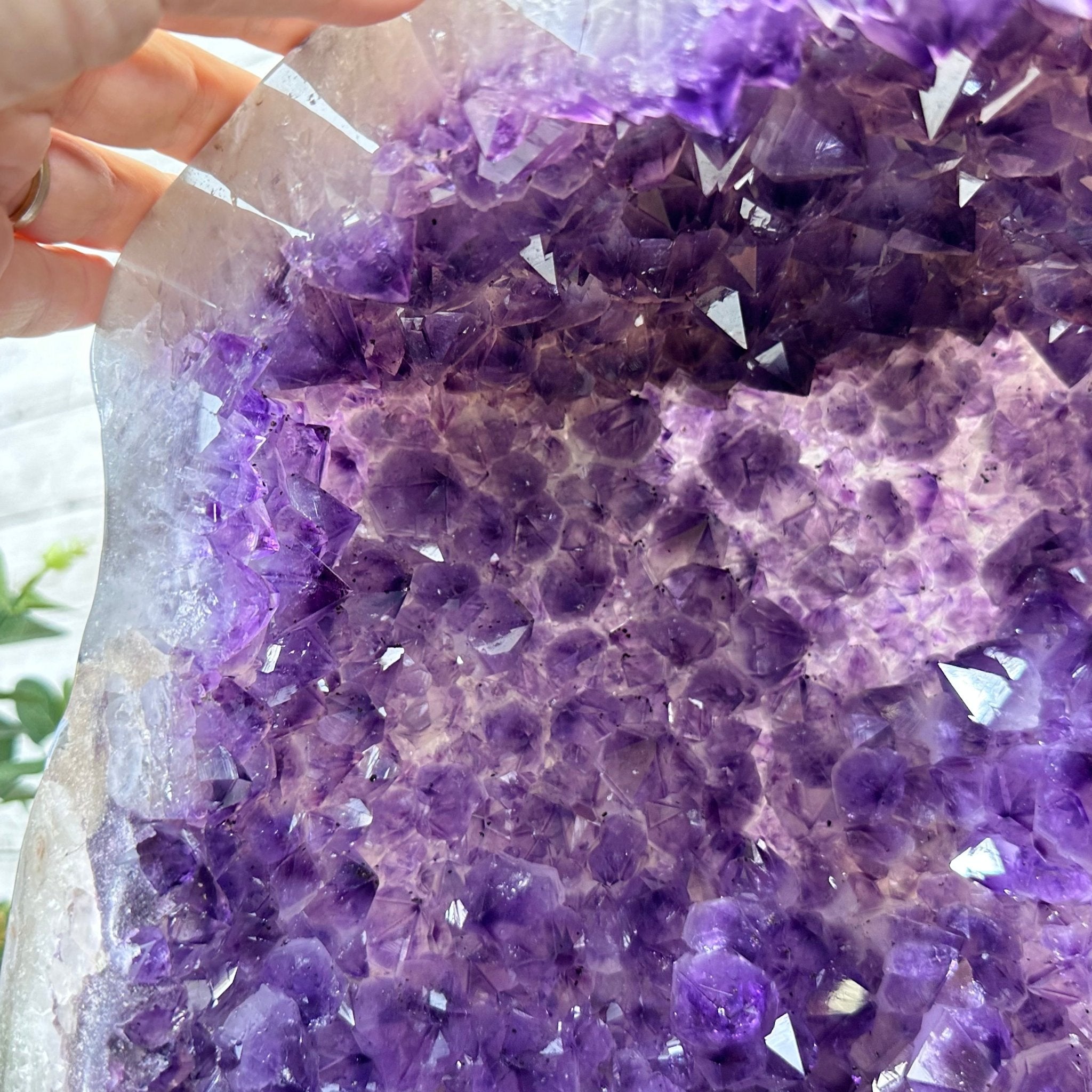 Extra Plus Quality Polished Brazilian Amethyst Cathedral, 81.9 lbs & 16.5" tall Model #5602-0180 by Brazil Gems - Brazil GemsBrazil GemsExtra Plus Quality Polished Brazilian Amethyst Cathedral, 81.9 lbs & 16.5" tall Model #5602-0180 by Brazil GemsPolished Cathedrals5602-0180