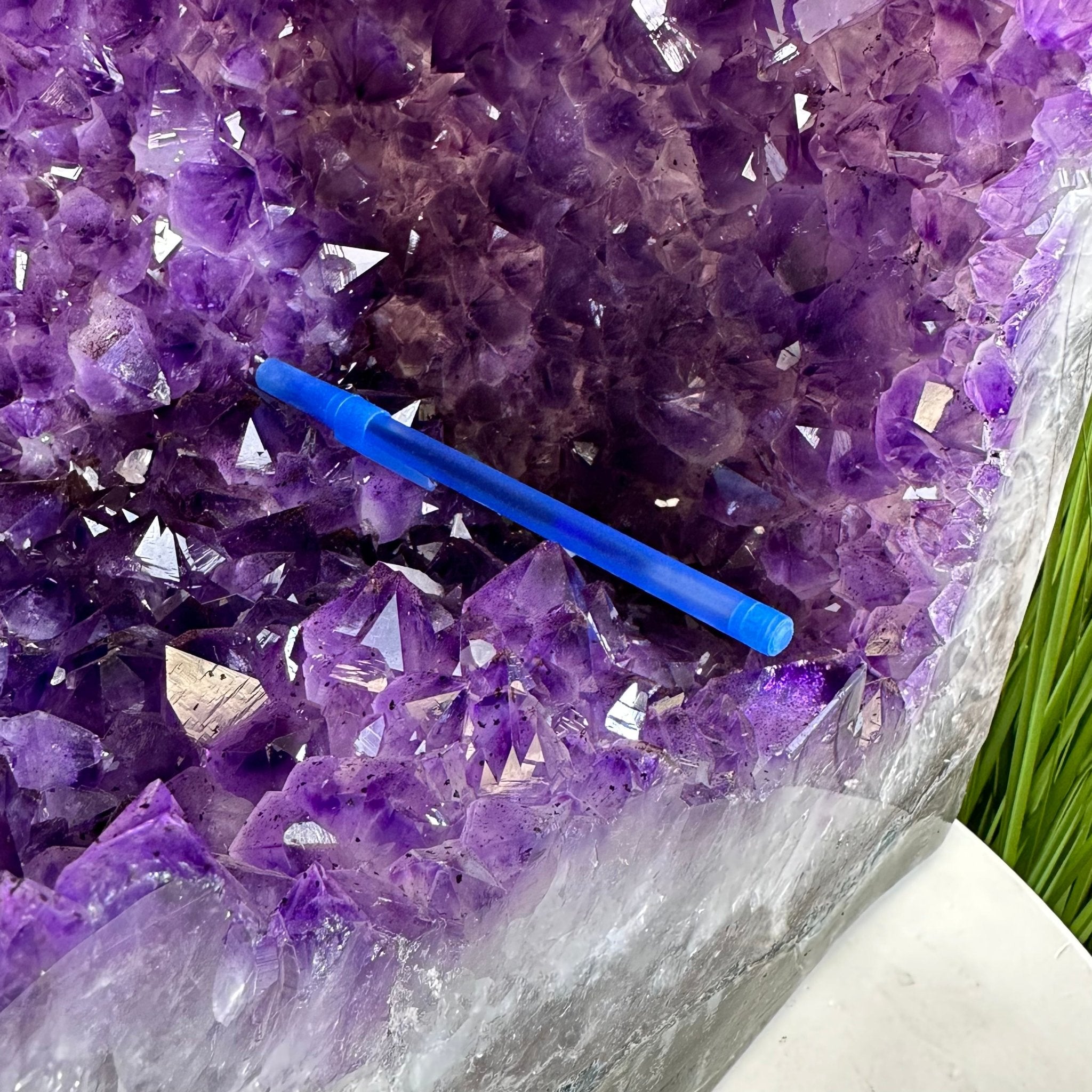 Extra Plus Quality Polished Brazilian Amethyst Cathedral, 81.9 lbs & 16.5" tall Model #5602-0180 by Brazil Gems - Brazil GemsBrazil GemsExtra Plus Quality Polished Brazilian Amethyst Cathedral, 81.9 lbs & 16.5" tall Model #5602-0180 by Brazil GemsPolished Cathedrals5602-0180