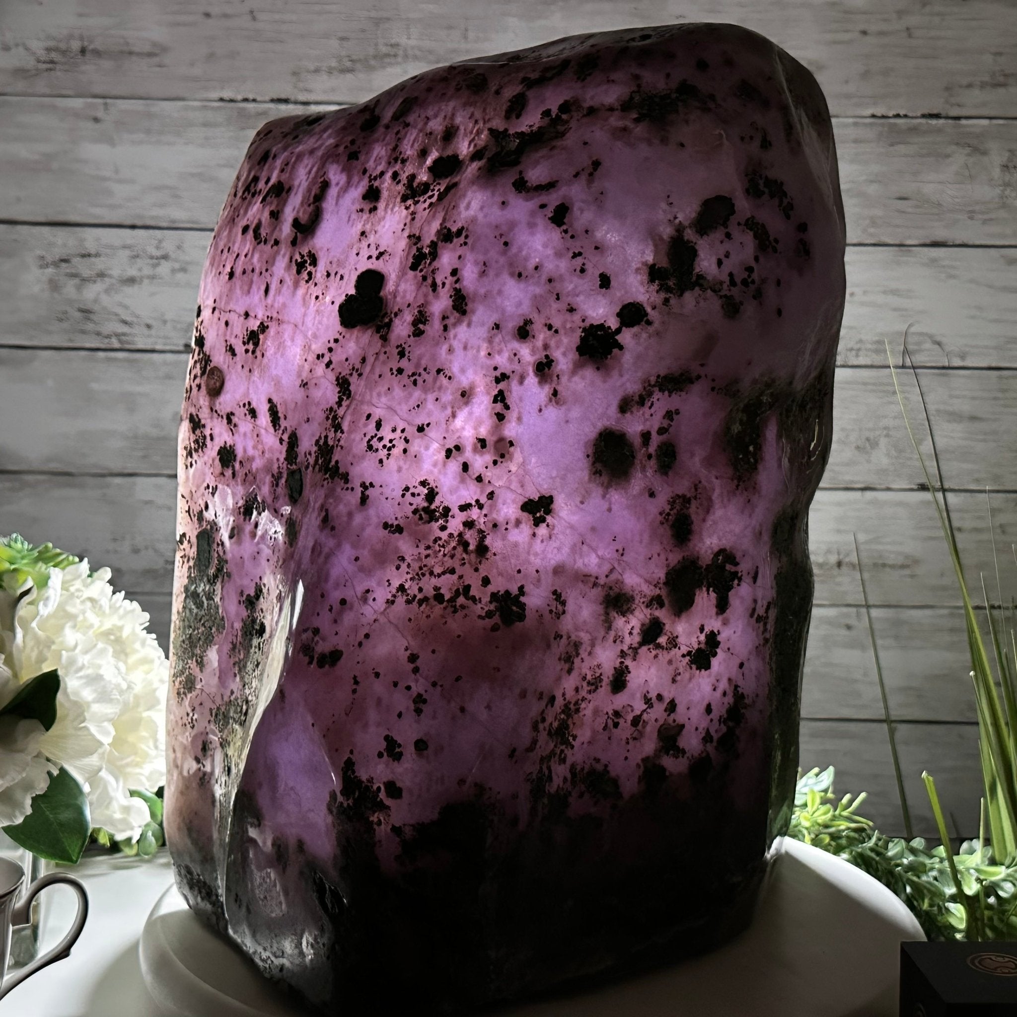 Extra Plus Quality Polished Brazilian Amethyst Cathedral, 81.9 lbs & 16.5" tall Model #5602-0180 by Brazil Gems - Brazil GemsBrazil GemsExtra Plus Quality Polished Brazilian Amethyst Cathedral, 81.9 lbs & 16.5" tall Model #5602-0180 by Brazil GemsPolished Cathedrals5602-0180