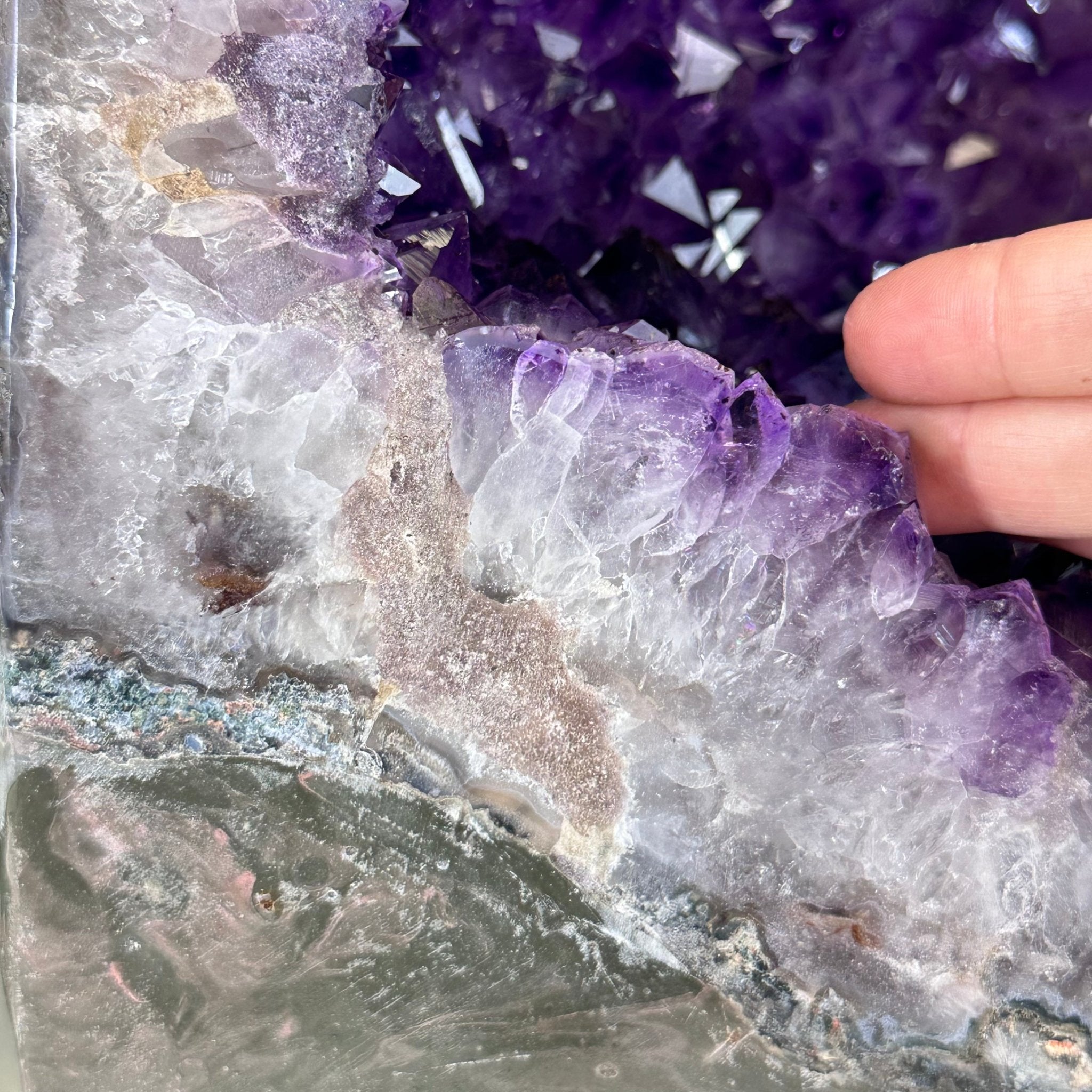 Extra Plus Quality Polished Brazilian Amethyst Cathedral, 81.9 lbs & 16.5" tall Model #5602-0180 by Brazil Gems - Brazil GemsBrazil GemsExtra Plus Quality Polished Brazilian Amethyst Cathedral, 81.9 lbs & 16.5" tall Model #5602-0180 by Brazil GemsPolished Cathedrals5602-0180