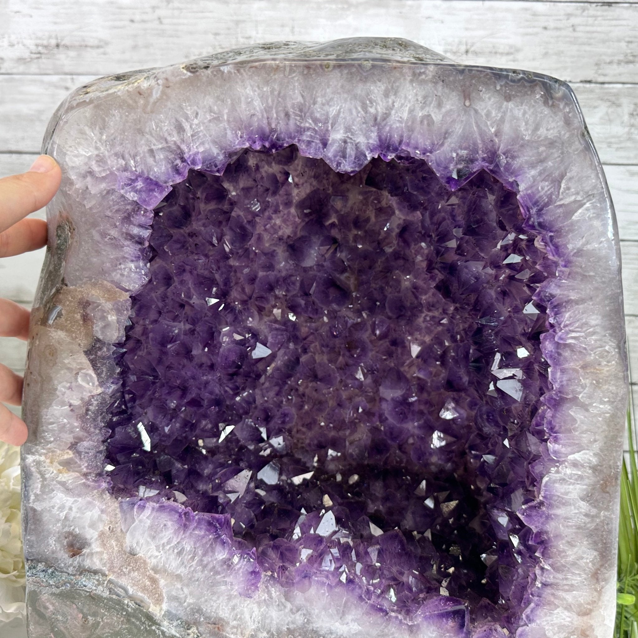 Extra Plus Quality Polished Brazilian Amethyst Cathedral, 81.9 lbs & 16.5" tall Model #5602-0180 by Brazil Gems - Brazil GemsBrazil GemsExtra Plus Quality Polished Brazilian Amethyst Cathedral, 81.9 lbs & 16.5" tall Model #5602-0180 by Brazil GemsPolished Cathedrals5602-0180