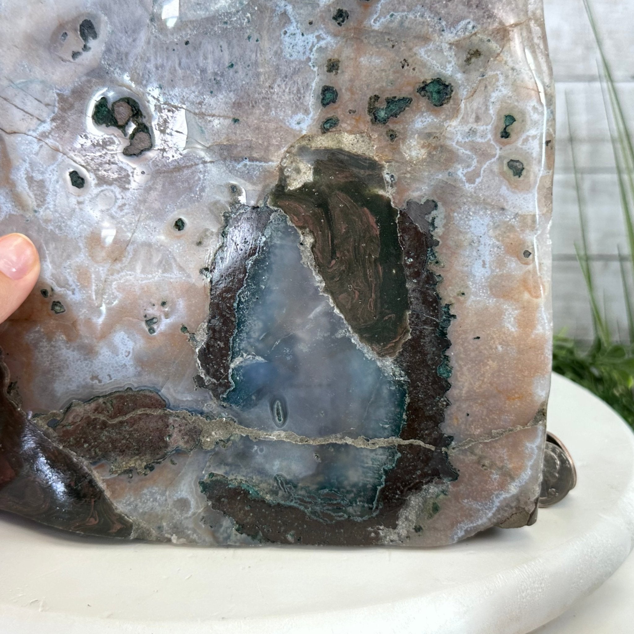 Extra Plus Quality Polished Brazilian Amethyst Cathedral, 85.4 lbs & 16.75" tall Model #5602-0044 by Brazil Gems - Brazil GemsBrazil GemsExtra Plus Quality Polished Brazilian Amethyst Cathedral, 85.4 lbs & 16.75" tall Model #5602-0044 by Brazil GemsPolished Cathedrals5602-0044