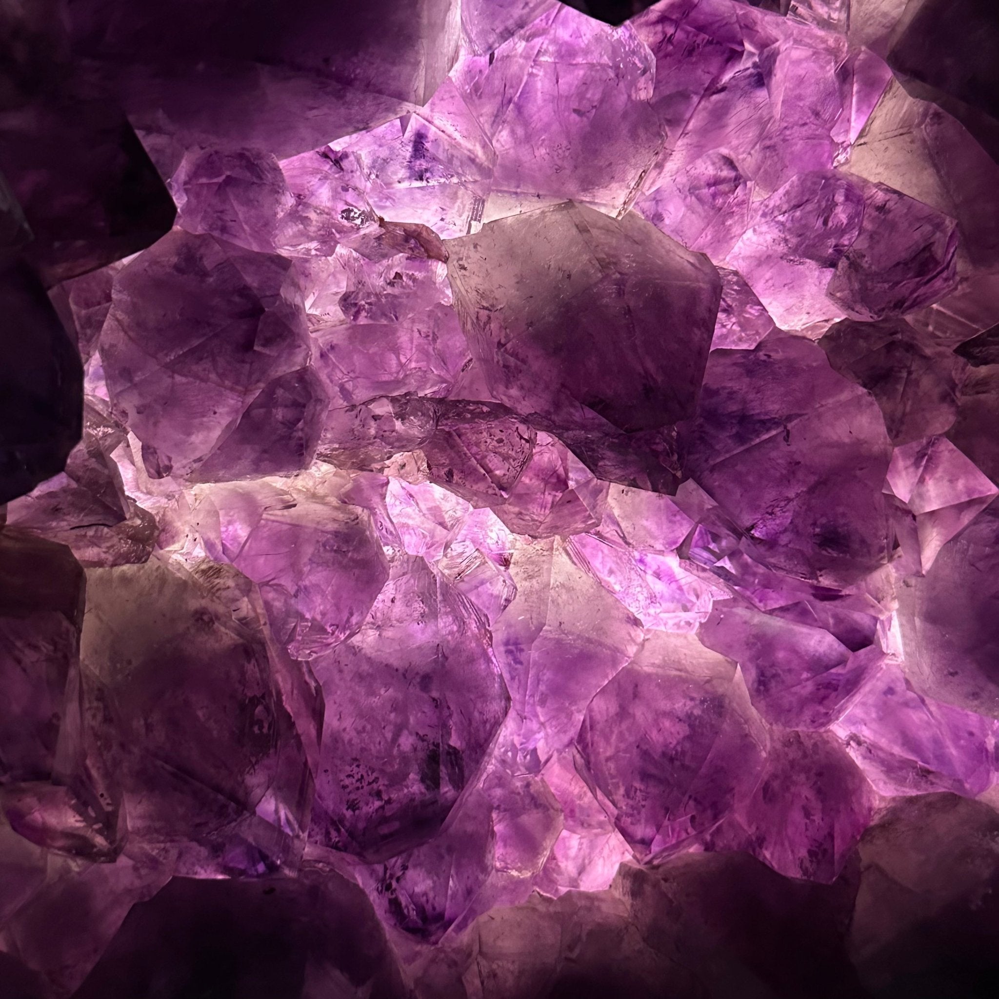 Extra Plus Quality Polished Brazilian Amethyst Cathedral, 85.4 lbs & 16.75" tall Model #5602-0044 by Brazil Gems - Brazil GemsBrazil GemsExtra Plus Quality Polished Brazilian Amethyst Cathedral, 85.4 lbs & 16.75" tall Model #5602-0044 by Brazil GemsPolished Cathedrals5602-0044