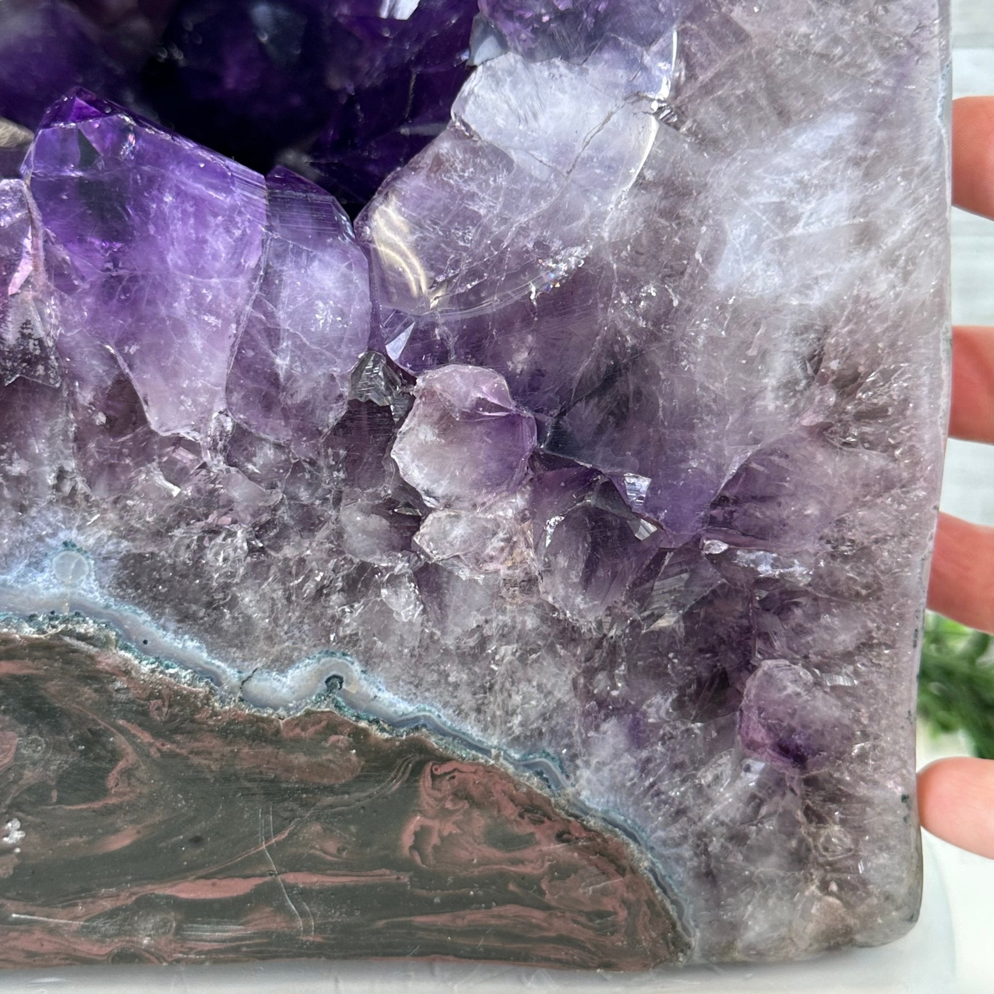 Extra Plus Quality Polished Brazilian Amethyst Cathedral, 85.4 lbs & 16.75" tall Model #5602-0044 by Brazil Gems - Brazil GemsBrazil GemsExtra Plus Quality Polished Brazilian Amethyst Cathedral, 85.4 lbs & 16.75" tall Model #5602-0044 by Brazil GemsPolished Cathedrals5602-0044