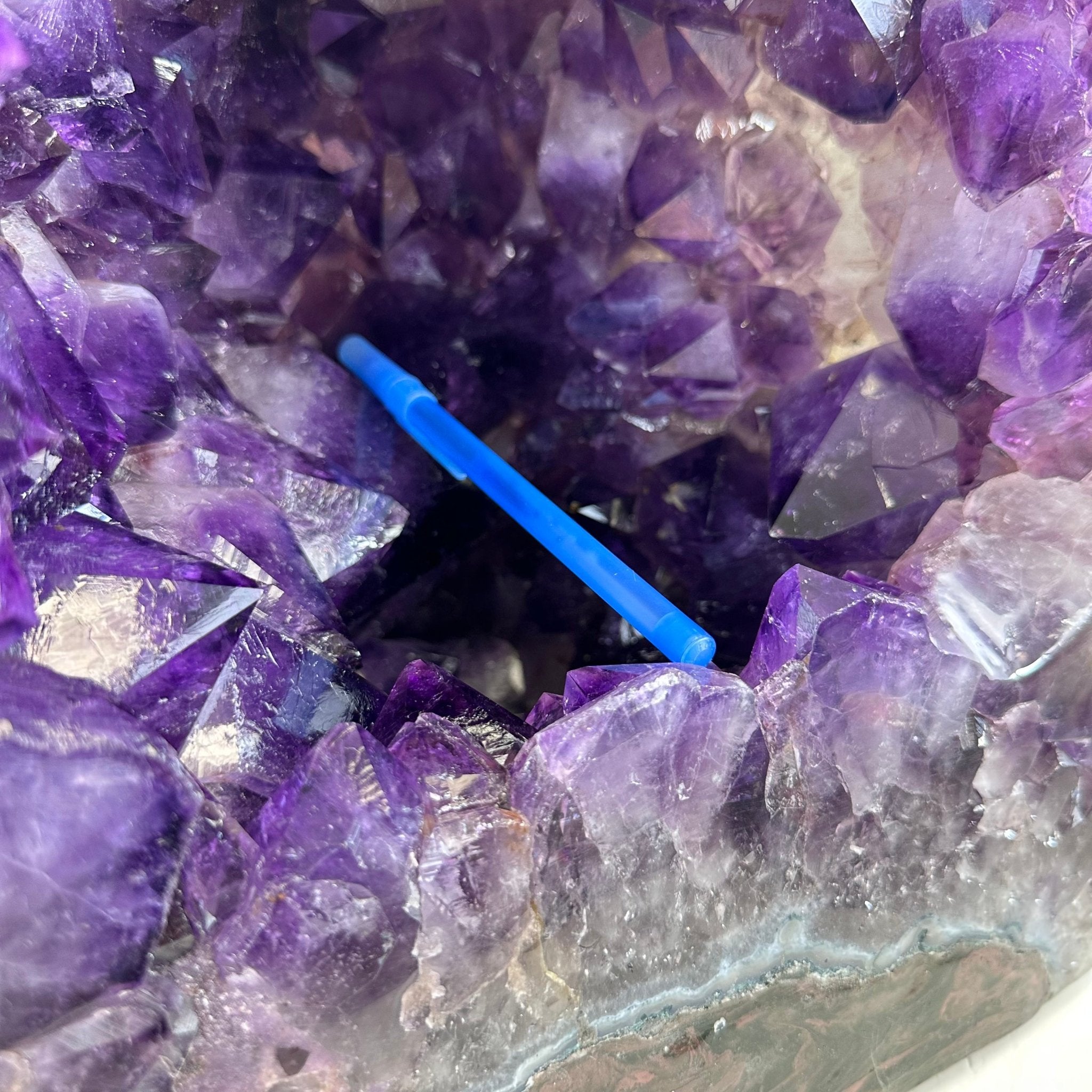 Extra Plus Quality Polished Brazilian Amethyst Cathedral, 85.4 lbs & 16.75" tall Model #5602-0044 by Brazil Gems - Brazil GemsBrazil GemsExtra Plus Quality Polished Brazilian Amethyst Cathedral, 85.4 lbs & 16.75" tall Model #5602-0044 by Brazil GemsPolished Cathedrals5602-0044