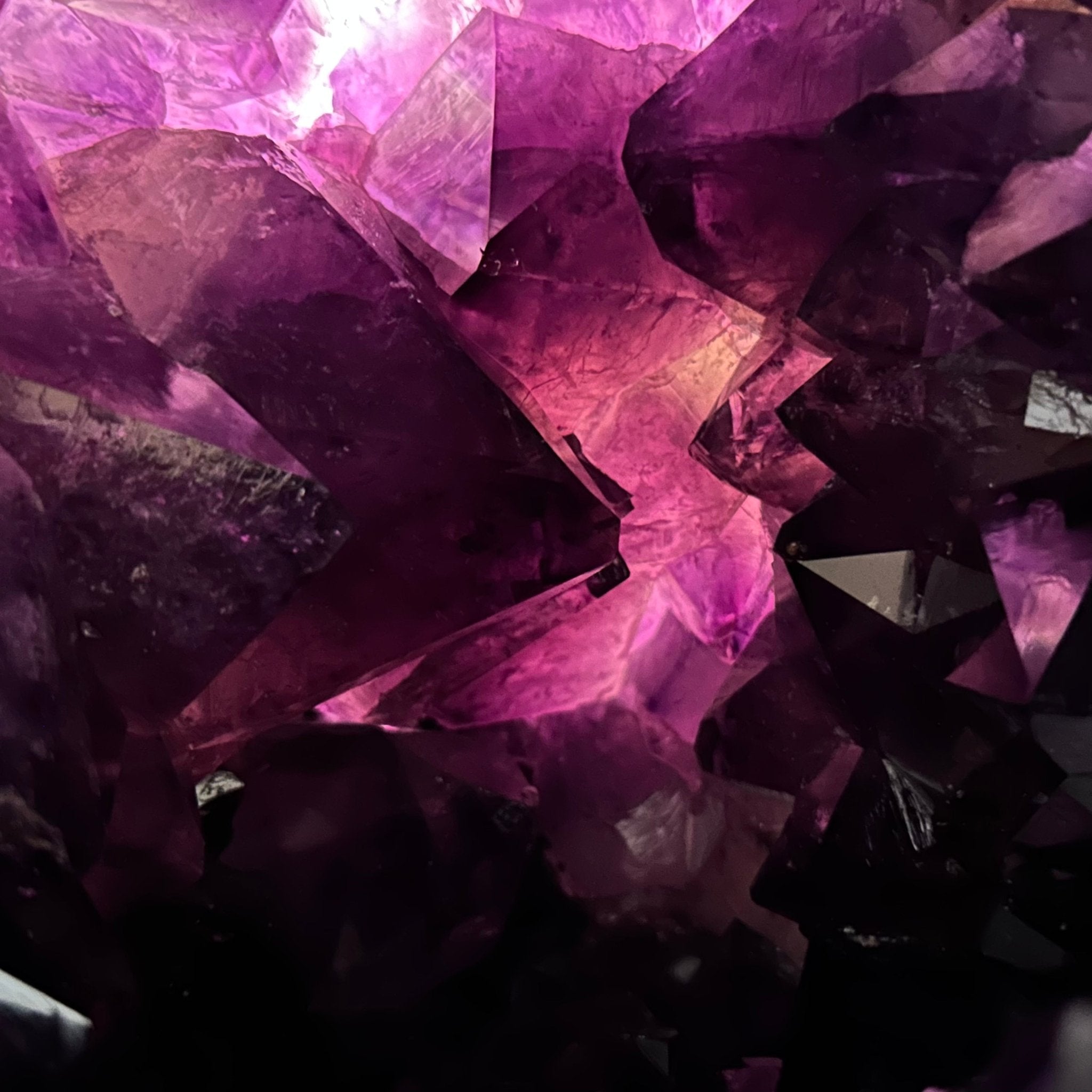 Extra Plus Quality Polished Brazilian Amethyst Cathedral, 85.4 lbs & 16.75" tall Model #5602-0044 by Brazil Gems - Brazil GemsBrazil GemsExtra Plus Quality Polished Brazilian Amethyst Cathedral, 85.4 lbs & 16.75" tall Model #5602-0044 by Brazil GemsPolished Cathedrals5602-0044