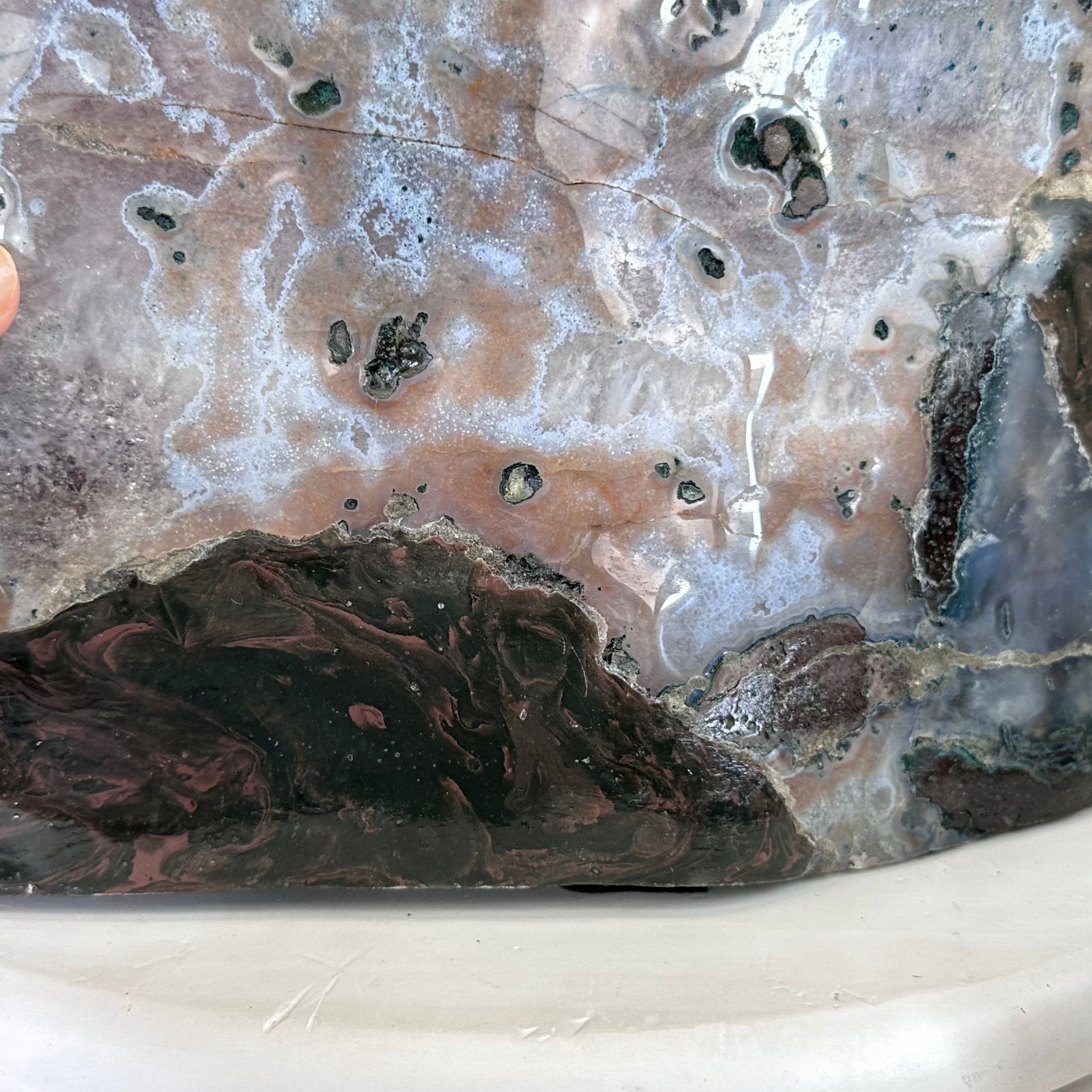 Extra Plus Quality Polished Brazilian Amethyst Cathedral, 85.4 lbs & 16.75" tall Model #5602-0044 by Brazil Gems - Brazil GemsBrazil GemsExtra Plus Quality Polished Brazilian Amethyst Cathedral, 85.4 lbs & 16.75" tall Model #5602-0044 by Brazil GemsPolished Cathedrals5602-0044