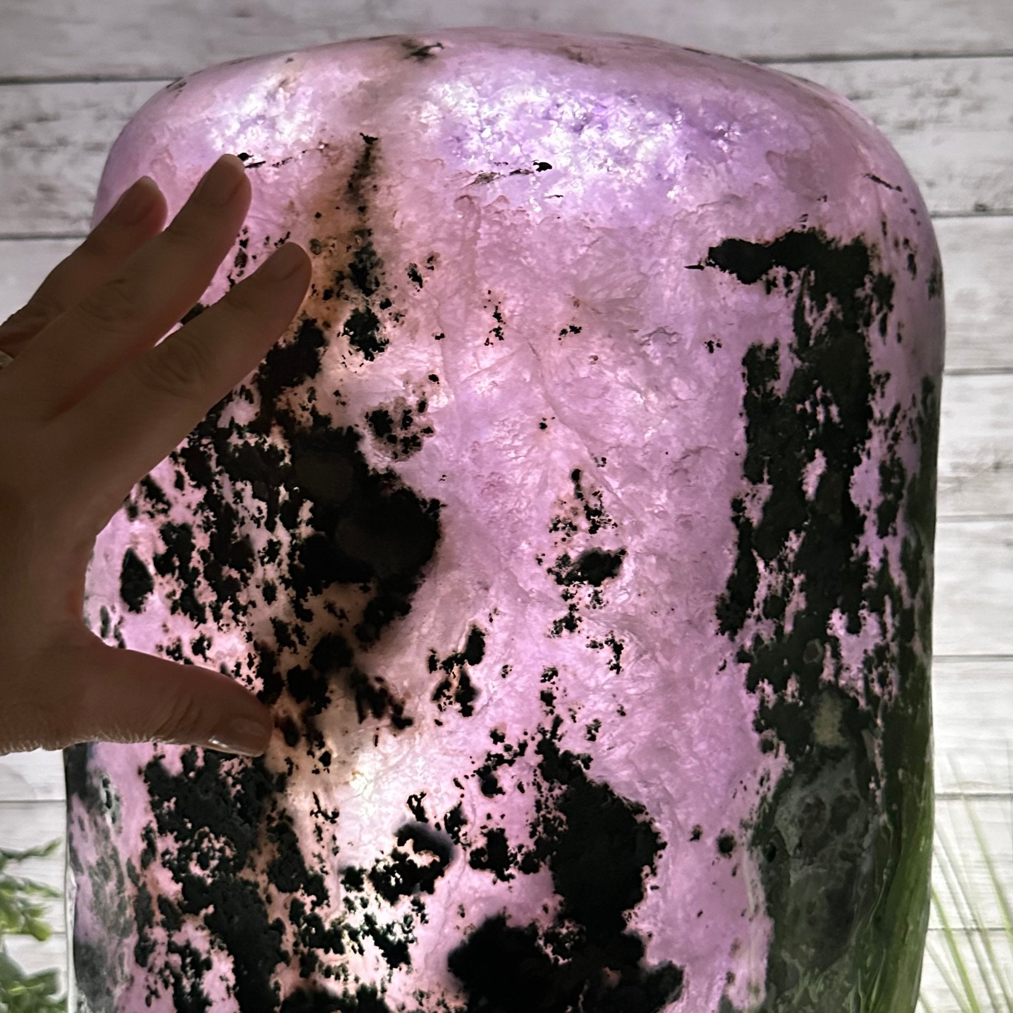 Extra Plus Quality Polished Brazilian Amethyst Cathedral, 96.2 lbs & 27.75" tall Model #5602-0057 by Brazil Gems - Brazil GemsBrazil GemsExtra Plus Quality Polished Brazilian Amethyst Cathedral, 96.2 lbs & 27.75" tall Model #5602-0057 by Brazil GemsPolished Cathedrals5602-0057