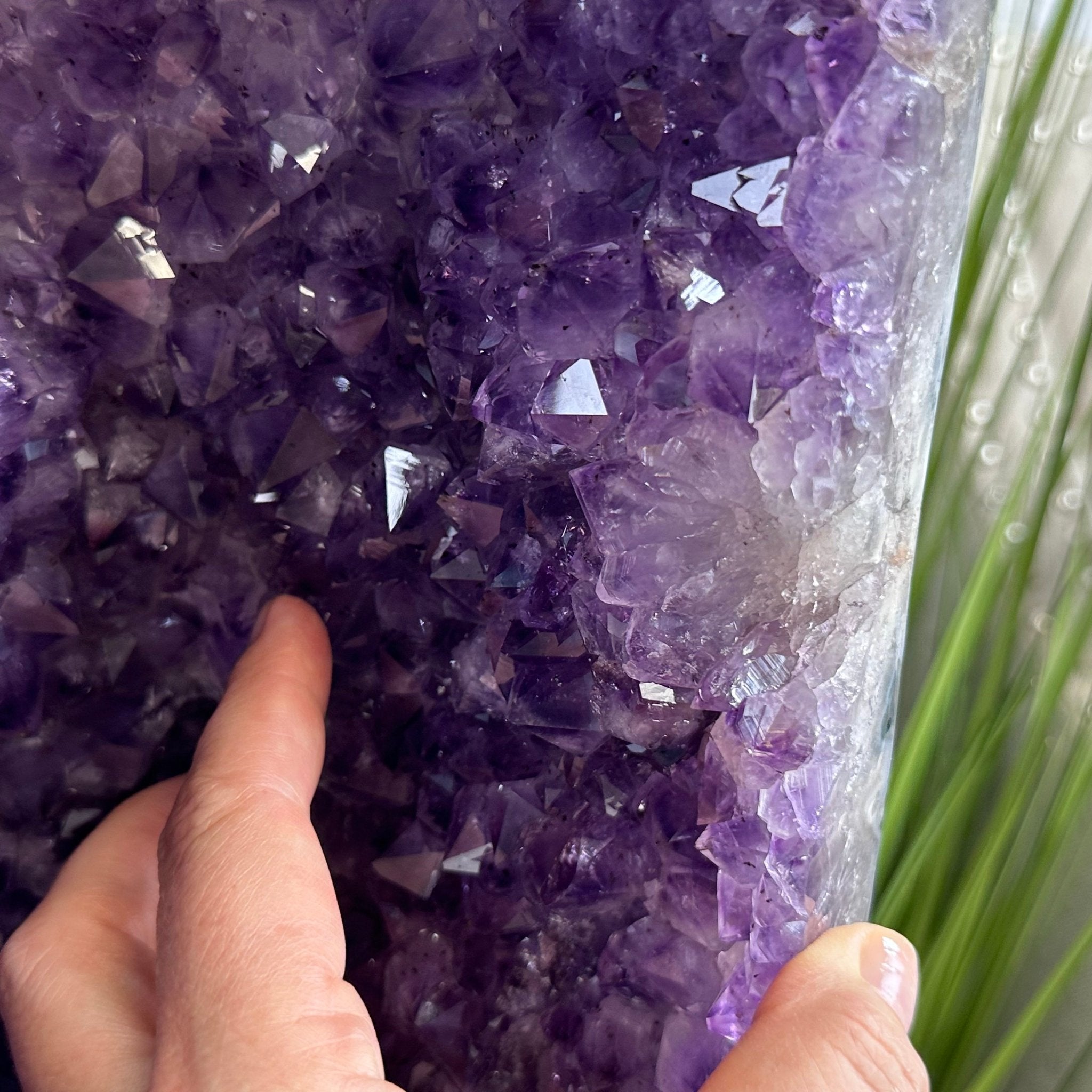 Extra Plus Quality Polished Brazilian Amethyst Cathedral, 96.2 lbs & 27.75" tall Model #5602-0057 by Brazil Gems - Brazil GemsBrazil GemsExtra Plus Quality Polished Brazilian Amethyst Cathedral, 96.2 lbs & 27.75" tall Model #5602-0057 by Brazil GemsPolished Cathedrals5602-0057