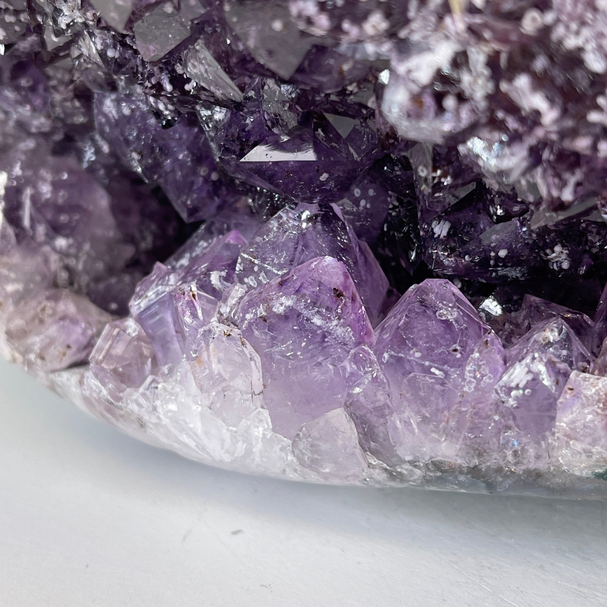 Extra Plus Quality Unique Uruguayan Amethyst Geode, 5.5” tall & 14.2 lbs #5520-0016 by Brazil Gems - Brazil GemsBrazil GemsExtra Plus Quality Unique Uruguayan Amethyst Geode, 5.5” tall & 14.2 lbs #5520-0016 by Brazil GemsClusters: Unique & Freeform5520-0016