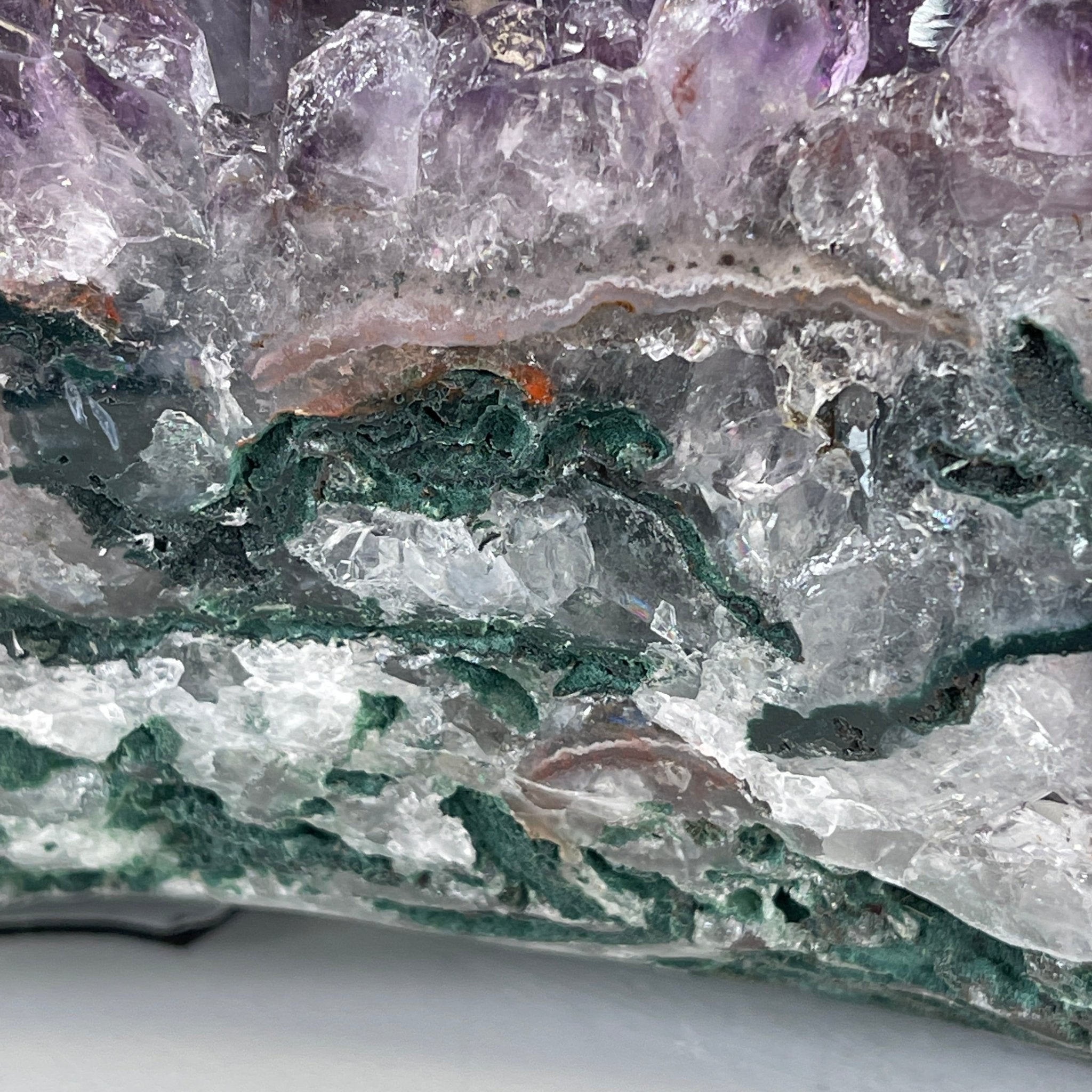 Extra Plus Quality Unique Uruguayan Amethyst Geode, 5.5” tall & 14.2 lbs #5520-0016 by Brazil Gems - Brazil GemsBrazil GemsExtra Plus Quality Unique Uruguayan Amethyst Geode, 5.5” tall & 14.2 lbs #5520-0016 by Brazil GemsClusters: Unique & Freeform5520-0016