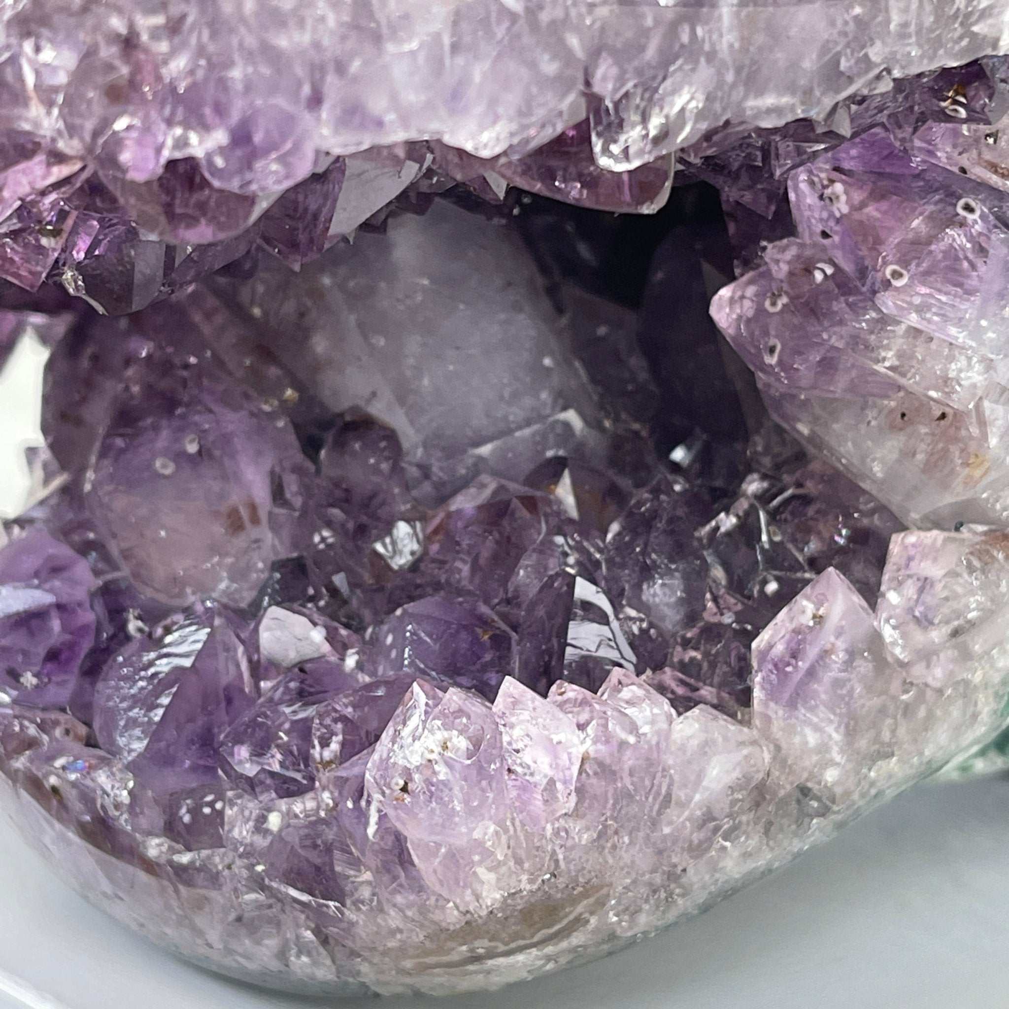 Extra Plus Quality Unique Uruguayan Amethyst Geode, 5.5” tall & 14.2 lbs #5520-0016 by Brazil Gems - Brazil GemsBrazil GemsExtra Plus Quality Unique Uruguayan Amethyst Geode, 5.5” tall & 14.2 lbs #5520-0016 by Brazil GemsClusters: Unique & Freeform5520-0016