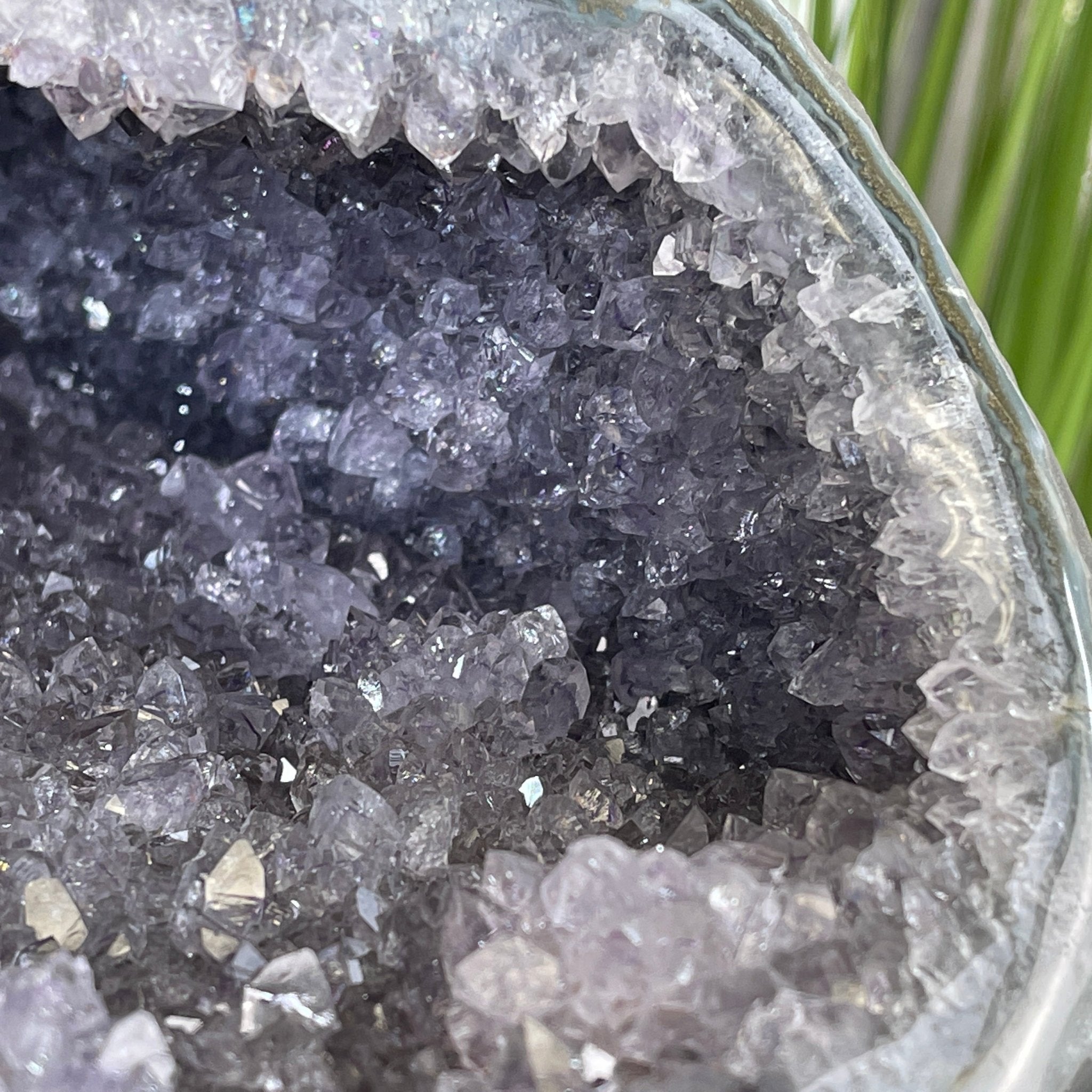 Extra Plus Quality Unique Uruguayan Amethyst Geode, 6.75” tall & 21.3 lbs #5520-0021 by Brazil Gems - Brazil GemsBrazil GemsExtra Plus Quality Unique Uruguayan Amethyst Geode, 6.75” tall & 21.3 lbs #5520-0021 by Brazil GemsClusters: Unique & Freeform5520-0021