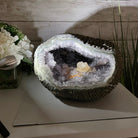 Extra Plus Quality Unique Uruguayan Amethyst Geode, 6.75” tall & 21.3 lbs #5520-0021 by Brazil Gems - Brazil GemsBrazil GemsExtra Plus Quality Unique Uruguayan Amethyst Geode, 6.75” tall & 21.3 lbs #5520-0021 by Brazil GemsClusters: Unique & Freeform5520-0021