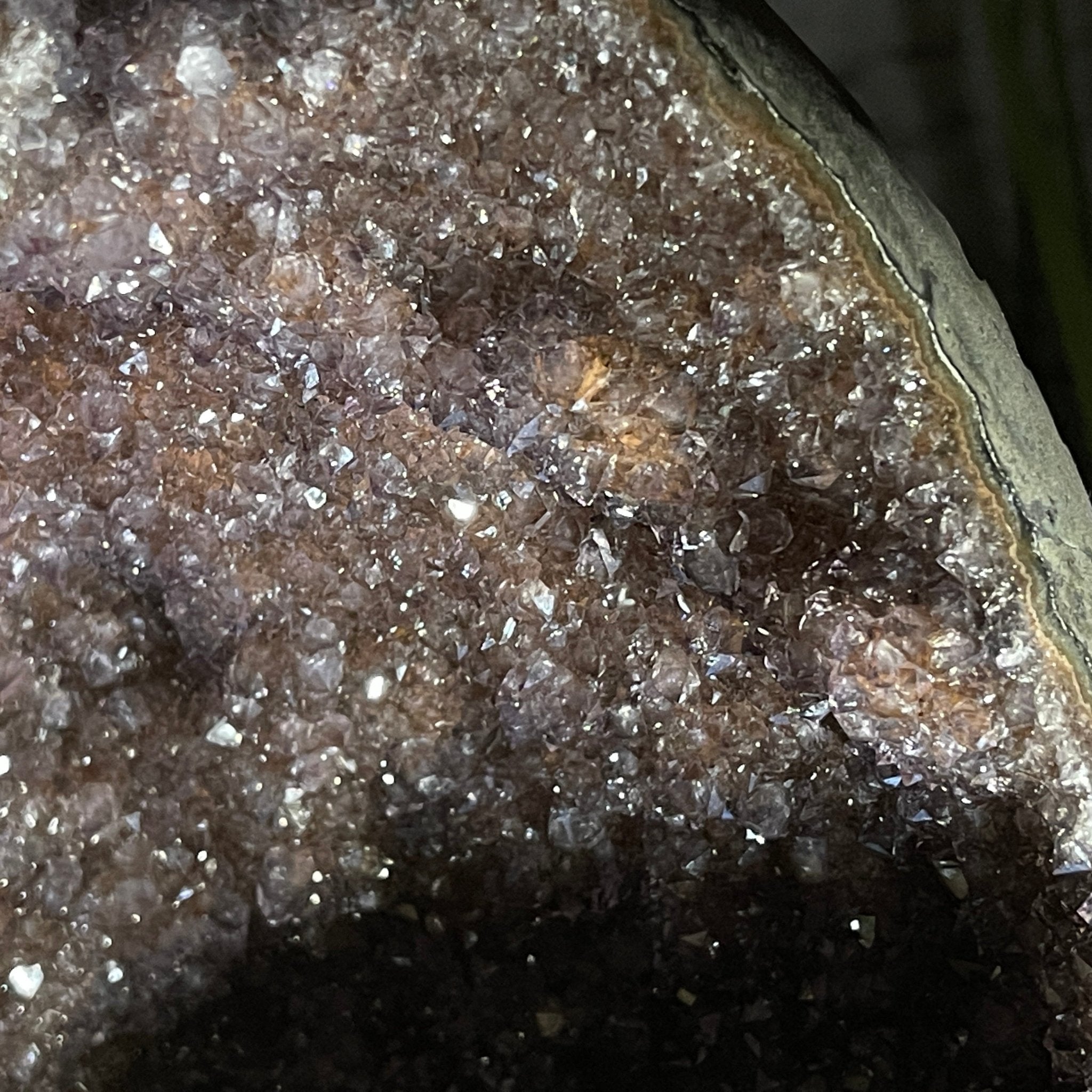 Extra Plus Quality Unique Uruguayan Amethyst Geode, 7” tall & 7.6 lbs #5520-0014 by Brazil Gems - Brazil GemsBrazil GemsExtra Plus Quality Unique Uruguayan Amethyst Geode, 7” tall & 7.6 lbs #5520-0014 by Brazil GemsClusters: Unique & Freeform5520-0014