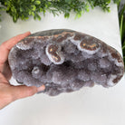 Extra Plus Quality Unique Uruguayan Amethyst Geode, 9” tall & 14.4 lbs #5520-0018 by Brazil Gems - Brazil GemsBrazil GemsExtra Plus Quality Unique Uruguayan Amethyst Geode, 9” tall & 14.4 lbs #5520-0018 by Brazil GemsClusters: Unique & Freeform5520-0018