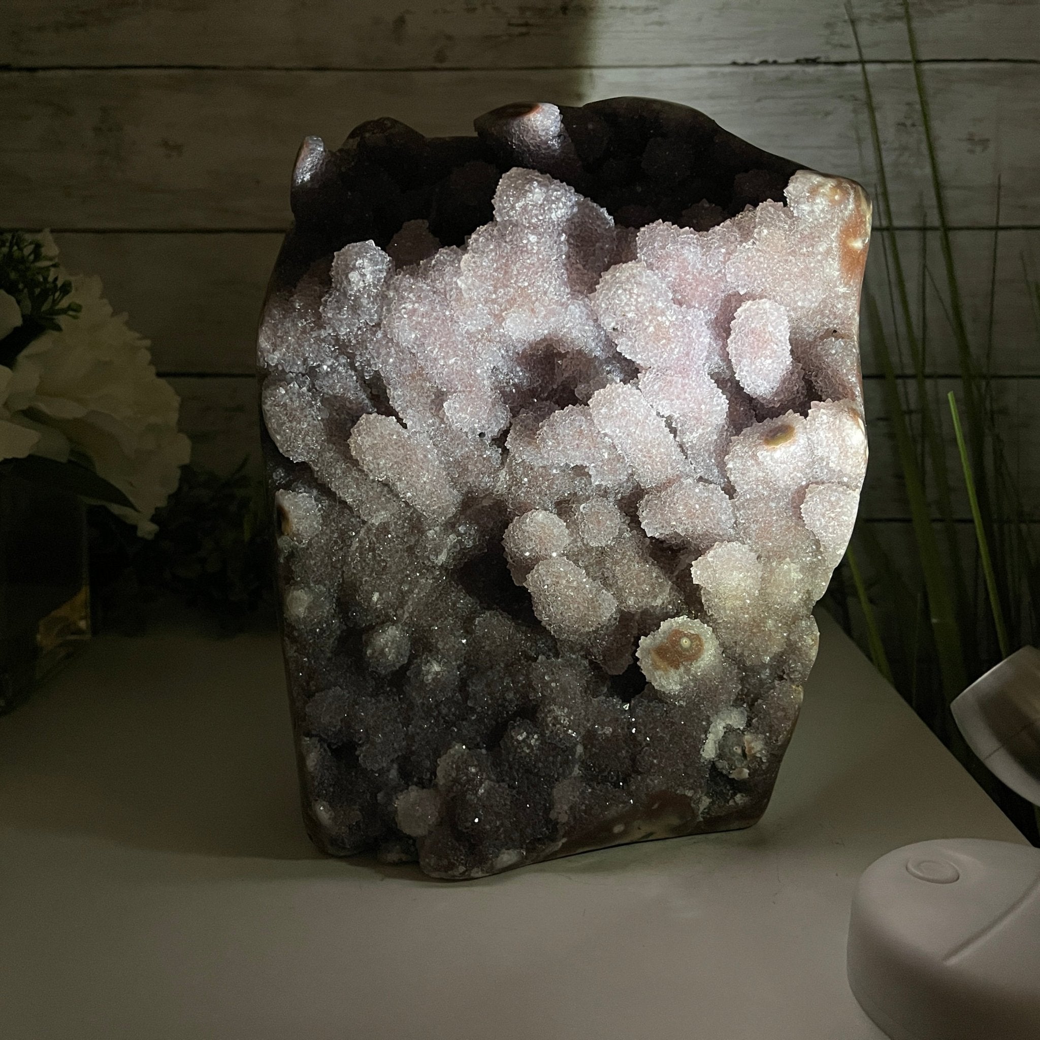 Extra Plus Quality Unique Uruguayan Amethyst Geode, 9” tall & 14.4 lbs #5520-0018 by Brazil Gems - Brazil GemsBrazil GemsExtra Plus Quality Unique Uruguayan Amethyst Geode, 9” tall & 14.4 lbs #5520-0018 by Brazil GemsClusters: Unique & Freeform5520-0018