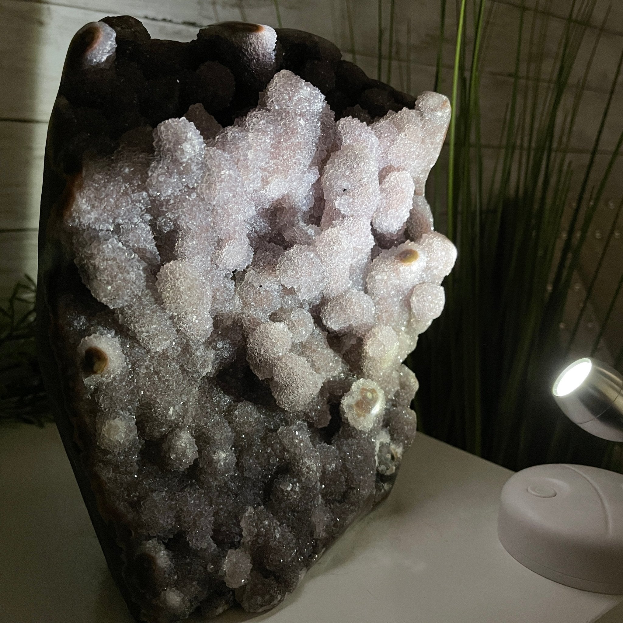 Extra Plus Quality Unique Uruguayan Amethyst Geode, 9” tall & 14.4 lbs #5520-0018 by Brazil Gems - Brazil GemsBrazil GemsExtra Plus Quality Unique Uruguayan Amethyst Geode, 9” tall & 14.4 lbs #5520-0018 by Brazil GemsClusters: Unique & Freeform5520-0018