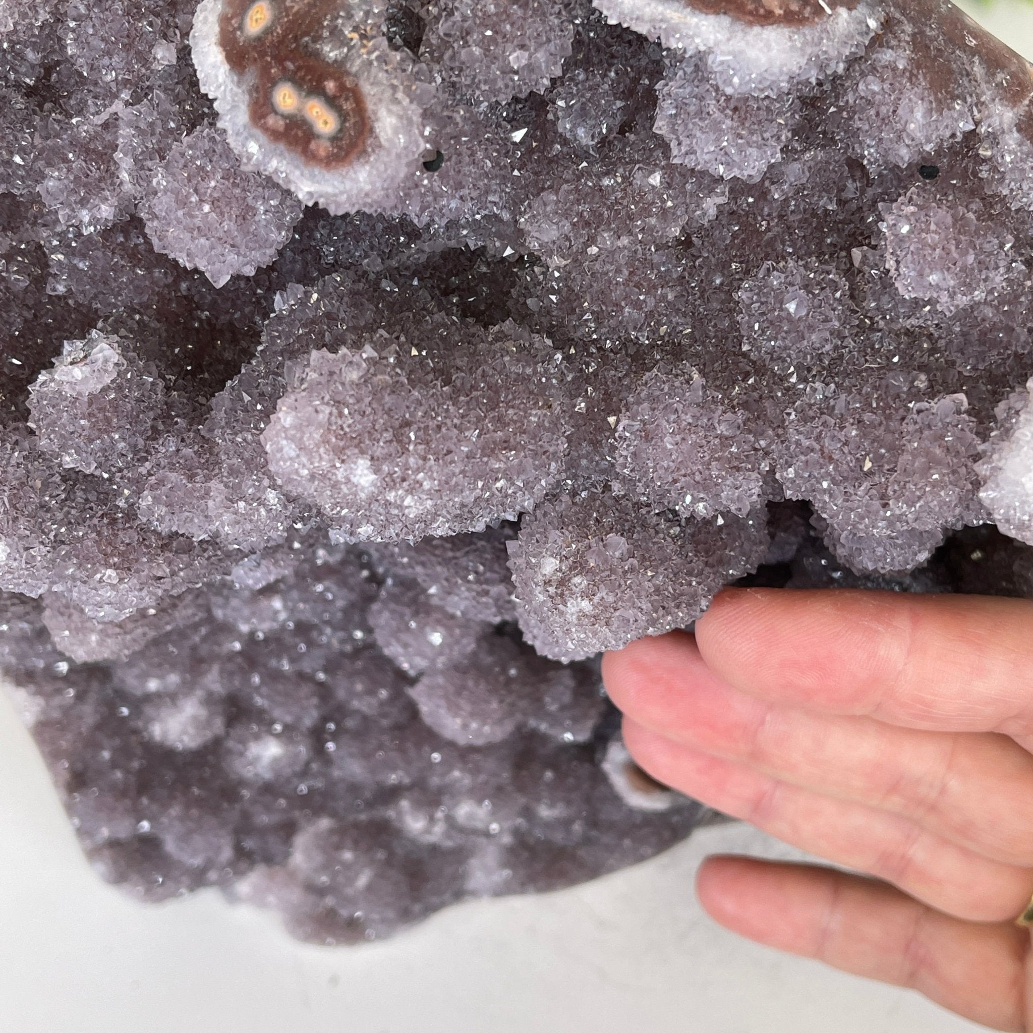 Extra Plus Quality Unique Uruguayan Amethyst Geode, 9” tall & 14.4 lbs #5520-0018 by Brazil Gems - Brazil GemsBrazil GemsExtra Plus Quality Unique Uruguayan Amethyst Geode, 9” tall & 14.4 lbs #5520-0018 by Brazil GemsClusters: Unique & Freeform5520-0018