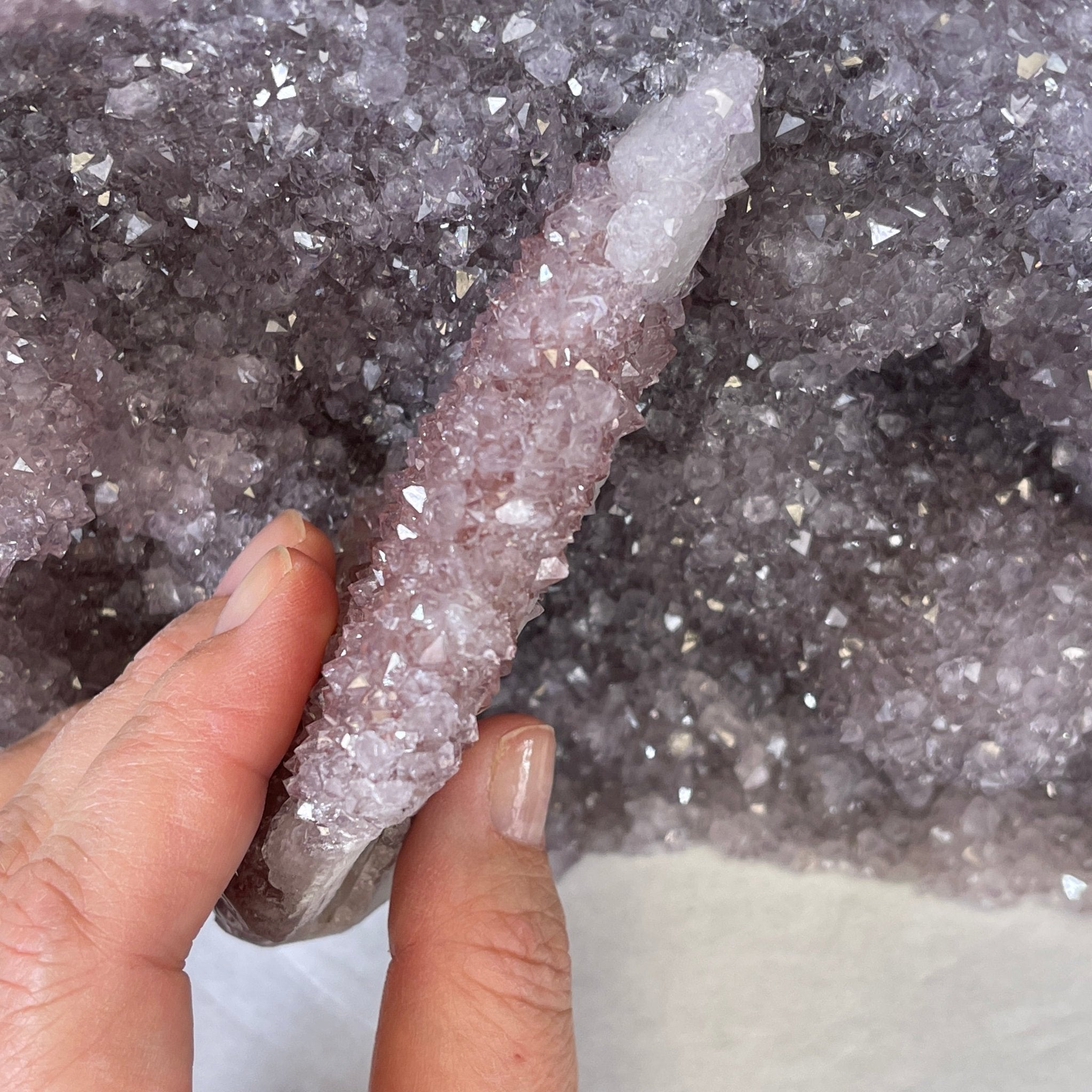 Extra Plus Quality Unique Uruguayan Amethyst Geode, 9.75” tall & 19.4 lbs #5520-0020 by Brazil Gems - Brazil GemsBrazil GemsExtra Plus Quality Unique Uruguayan Amethyst Geode, 9.75” tall & 19.4 lbs #5520-0020 by Brazil GemsClusters: Unique & Freeform5520-0020