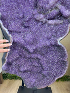 Extra Plus Uruguayan Amethyst Cluster on a Metal Base, 167.6 lbs & 41.1" Tall, #5491 - 0249 - Brazil GemsBrazil GemsExtra Plus Uruguayan Amethyst Cluster on a Metal Base, 167.6 lbs & 41.1" Tall, #5491 - 0249Clusters on Fixed Bases5491 - 0249