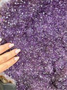 Extra Plus Uruguayan Amethyst Cluster on a Metal Base, 167.6 lbs & 41.1" Tall, #5491 - 0249 - Brazil GemsBrazil GemsExtra Plus Uruguayan Amethyst Cluster on a Metal Base, 167.6 lbs & 41.1" Tall, #5491 - 0249Clusters on Fixed Bases5491 - 0249