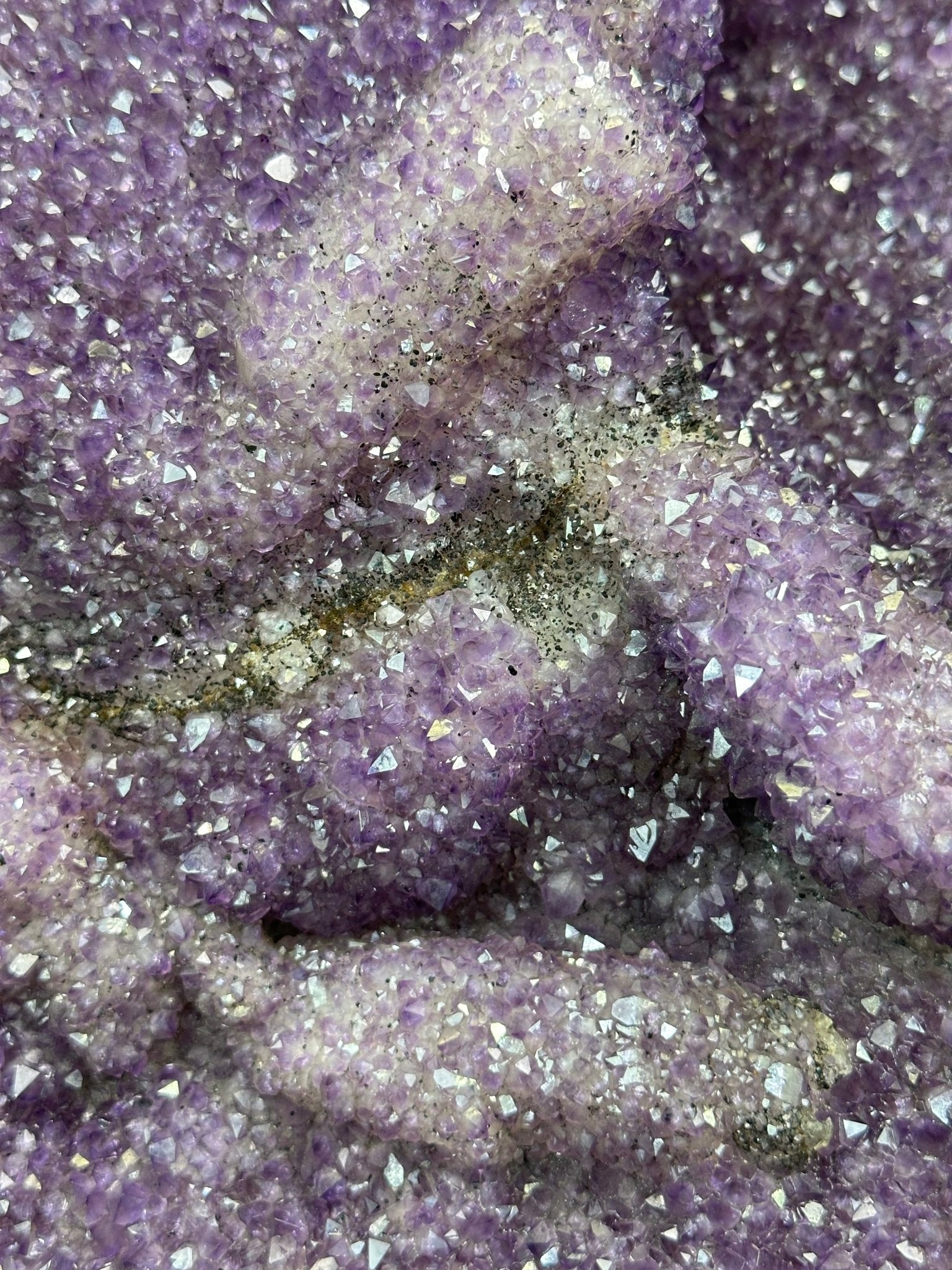 Extra Plus Uruguayan Amethyst Cluster on a Metal Base, 167.6 lbs & 41.1" Tall, #5491 - 0249 - Brazil GemsBrazil GemsExtra Plus Uruguayan Amethyst Cluster on a Metal Base, 167.6 lbs & 41.1" Tall, #5491 - 0249Clusters on Fixed Bases5491 - 0249