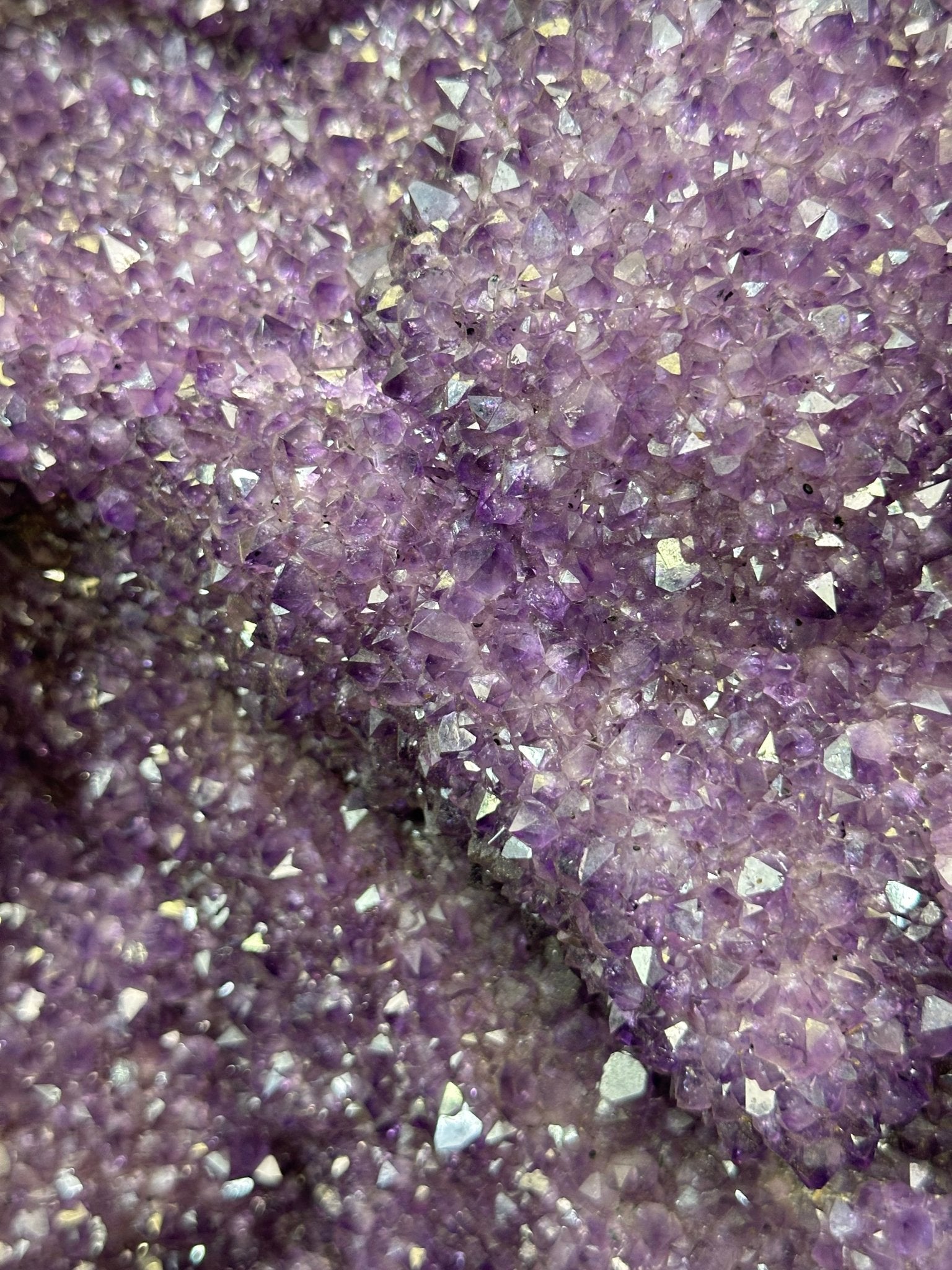 Extra Plus Uruguayan Amethyst Cluster on a Metal Base, 167.6 lbs & 41.1" Tall, #5491 - 0249 - Brazil GemsBrazil GemsExtra Plus Uruguayan Amethyst Cluster on a Metal Base, 167.6 lbs & 41.1" Tall, #5491 - 0249Clusters on Fixed Bases5491 - 0249