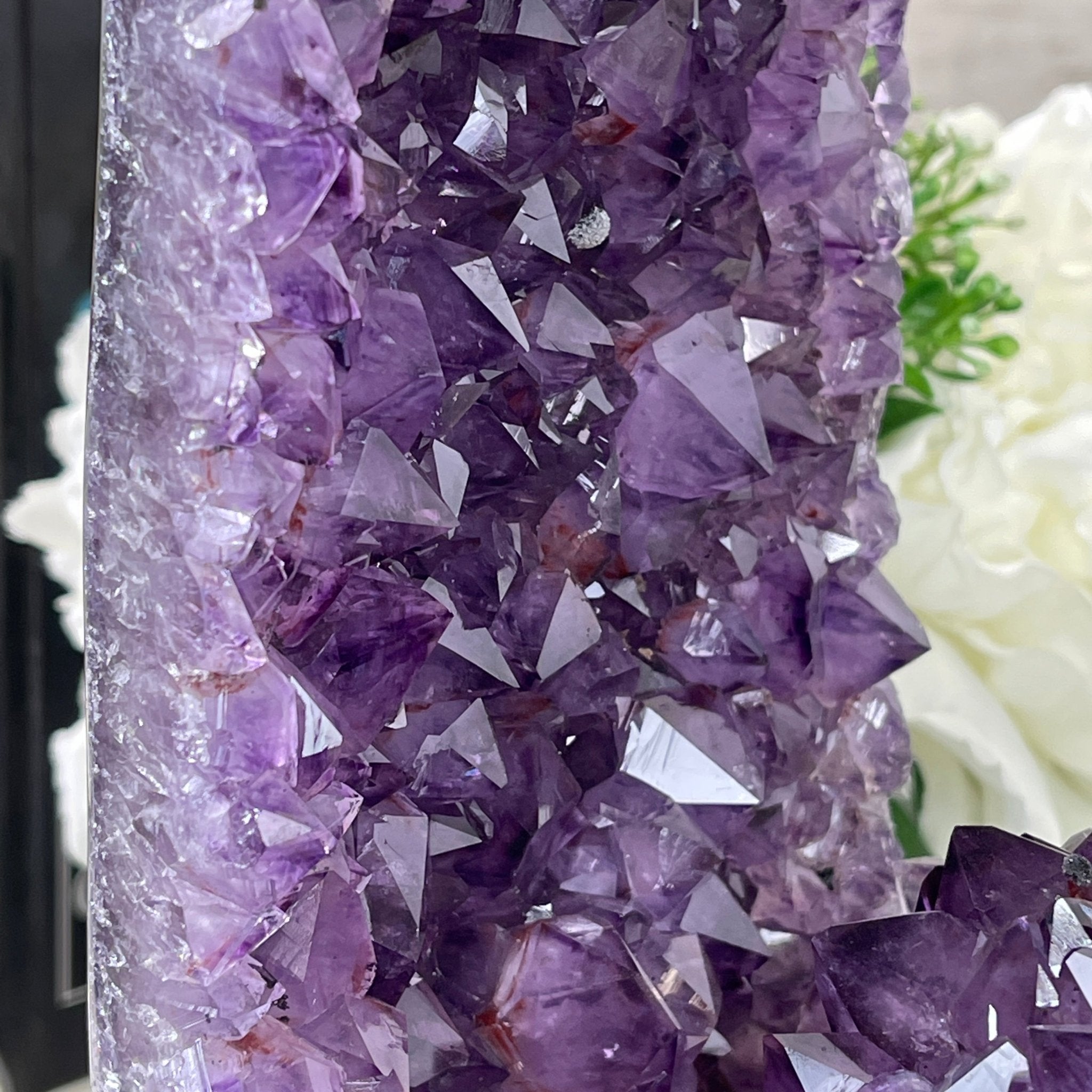 Extra Quality 2-Sided Brazilian Amethyst Cathedral, 28 lbs, 16.7" tall, #5605-0056 by Brazil Gems - Brazil GemsBrazil GemsExtra Quality 2-Sided Brazilian Amethyst Cathedral, 28 lbs, 16.7" tall, #5605-0056 by Brazil GemsOpen 2-Sided Cathedrals5605-0056