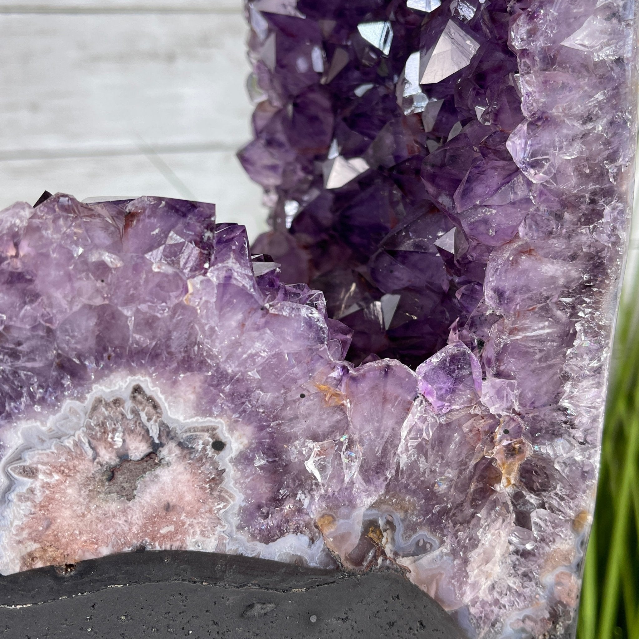 Extra Quality 2-Sided Brazilian Amethyst Cathedral, 28 lbs, 16.7" tall, #5605-0056 by Brazil Gems - Brazil GemsBrazil GemsExtra Quality 2-Sided Brazilian Amethyst Cathedral, 28 lbs, 16.7" tall, #5605-0056 by Brazil GemsOpen 2-Sided Cathedrals5605-0056